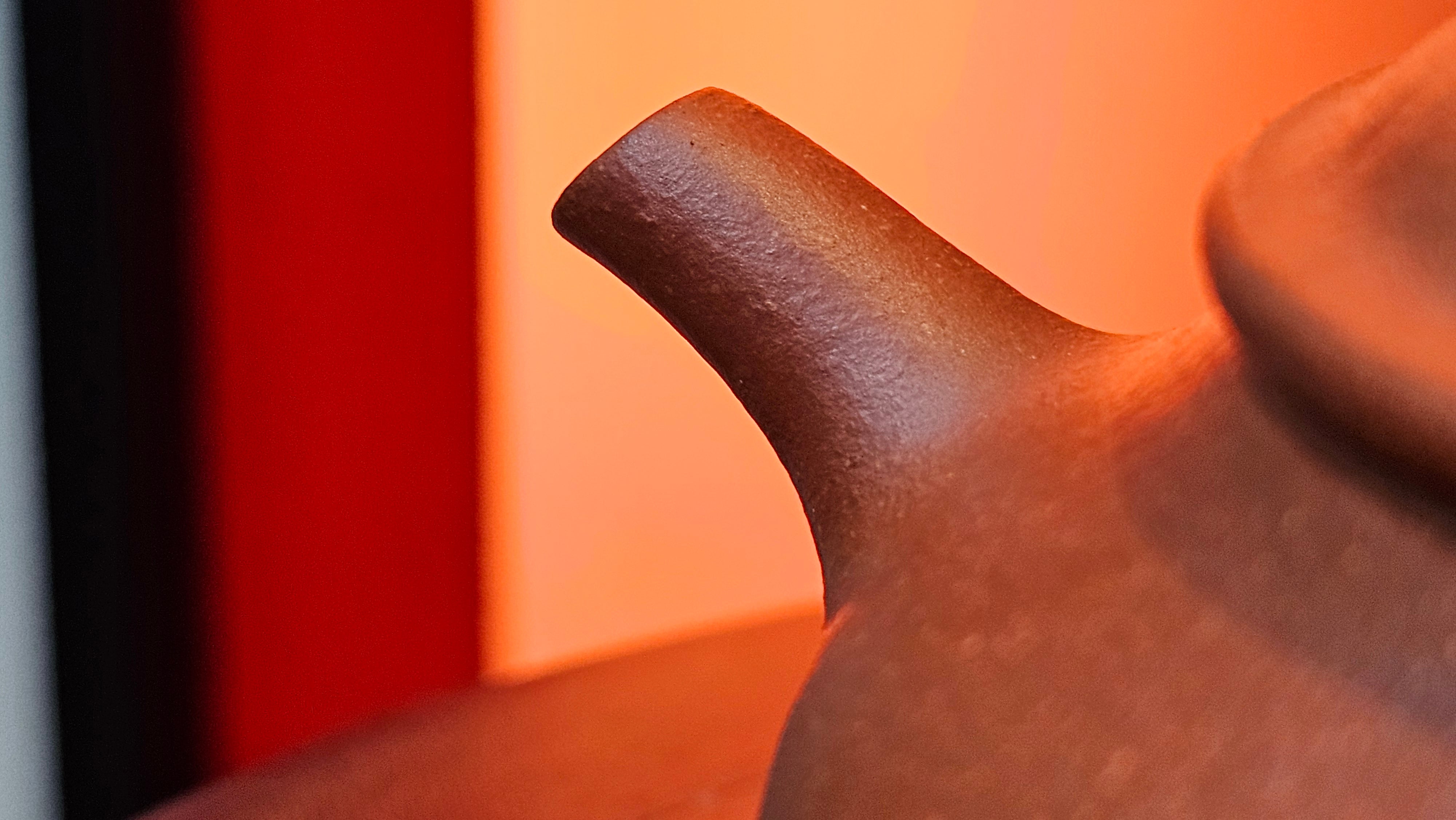 Ming Lu 明炉, 149.6ml, Hong Jiang Po Ni 红降坡泥, by our Collaborative Craftsman Chen Gui Zhi 陈桂枝。(Red JiangPoNi is rarer than Yellow JiangPoNi, XiaoMeiYao ZhuNi & ZhaoZhuang ZhuNi) ~ Congratulations to Prof J.! 2129hrs 5th August 2025, Bowie, MD.