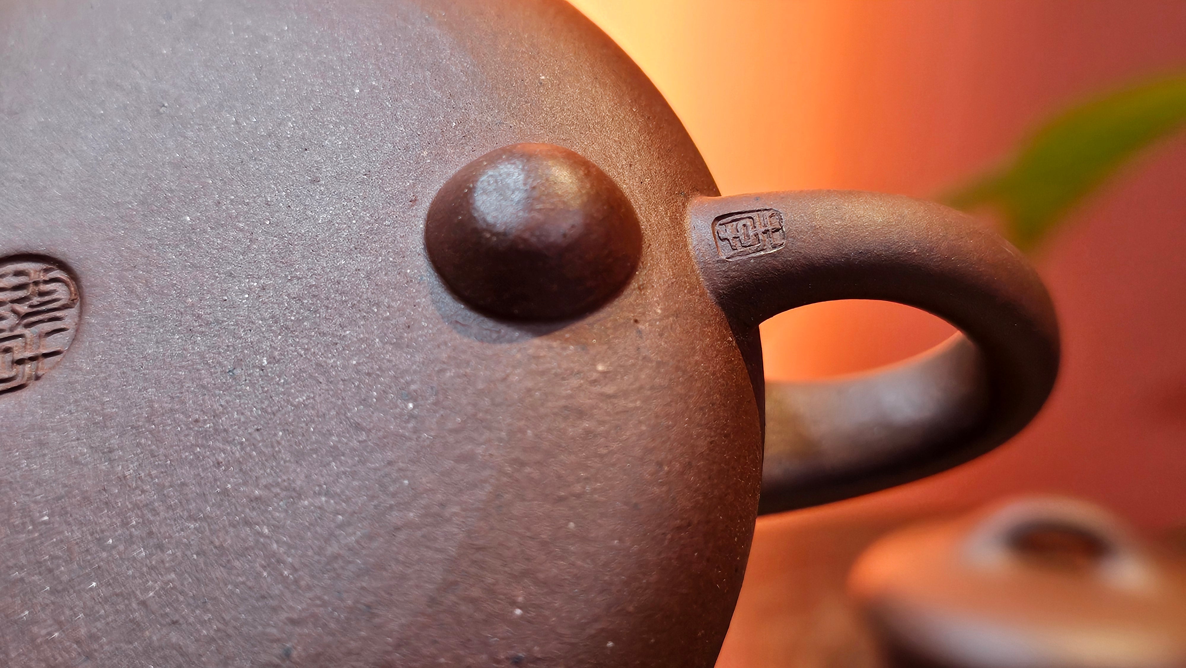 Jian Piao 见瓢, 186.6ml, Di Cao Qing Zi Ni 底槽青紫泥, by our Craftsman Li Qiu Lin 李秋林 ~!Congratulations to Mr A.A., 0617hrs!5th Oct 2025, Port Franks! Canada🇨🇦!