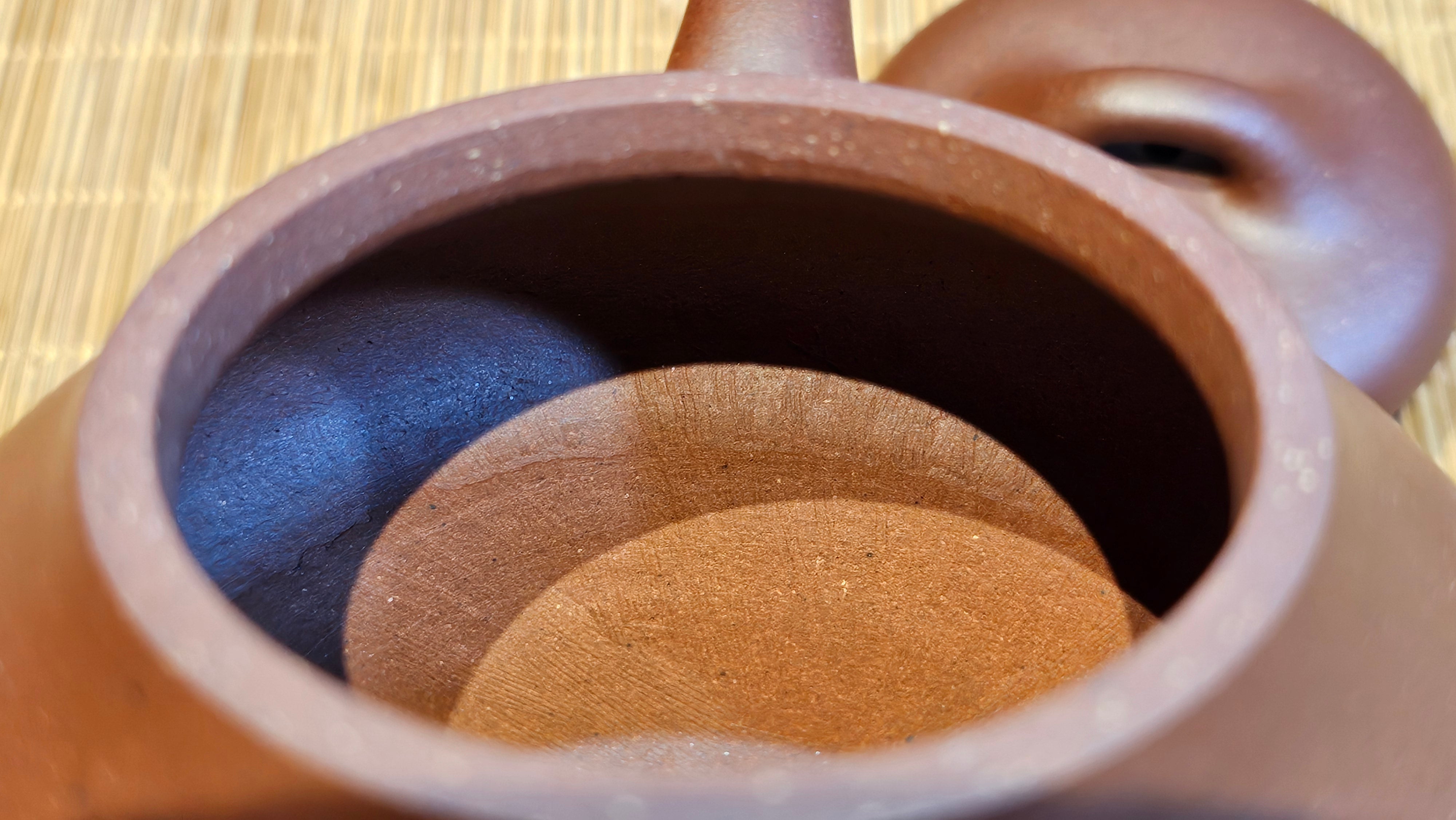 Jian Piao 见瓢, 186.6ml, Di Cao Qing Zi Ni 底槽青紫泥, by our Craftsman Li Qiu Lin 李秋林 ~!Congratulations to Mr A.A., 0617hrs!5th Oct 2025, Port Franks! Canada🇨🇦!