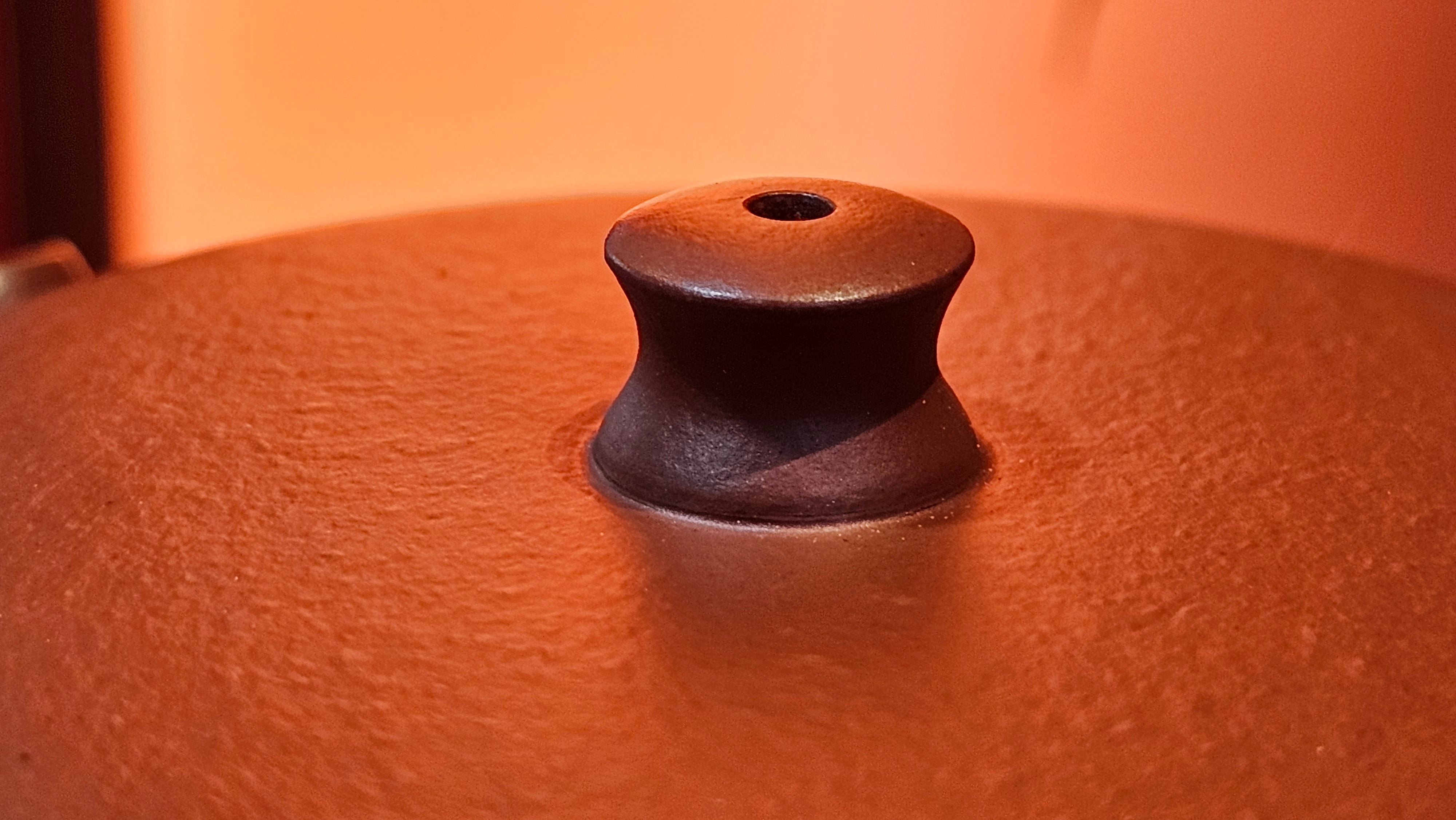 Yun Zhu 云柱 "Pillar of the Heavens", 140.6ml, Xiao Mei Yao Zhu Ni 小煤窑朱泥, by our Collaborative Craftsman Wang Hui 王慧 ~ "梅开五福" and Plum Blossoms Engraving by Craftsman Yi De Shu 一德书 ~ Congratulations to Mr M.S.! 1646hrs 6th August 2025, Southbury, CT!