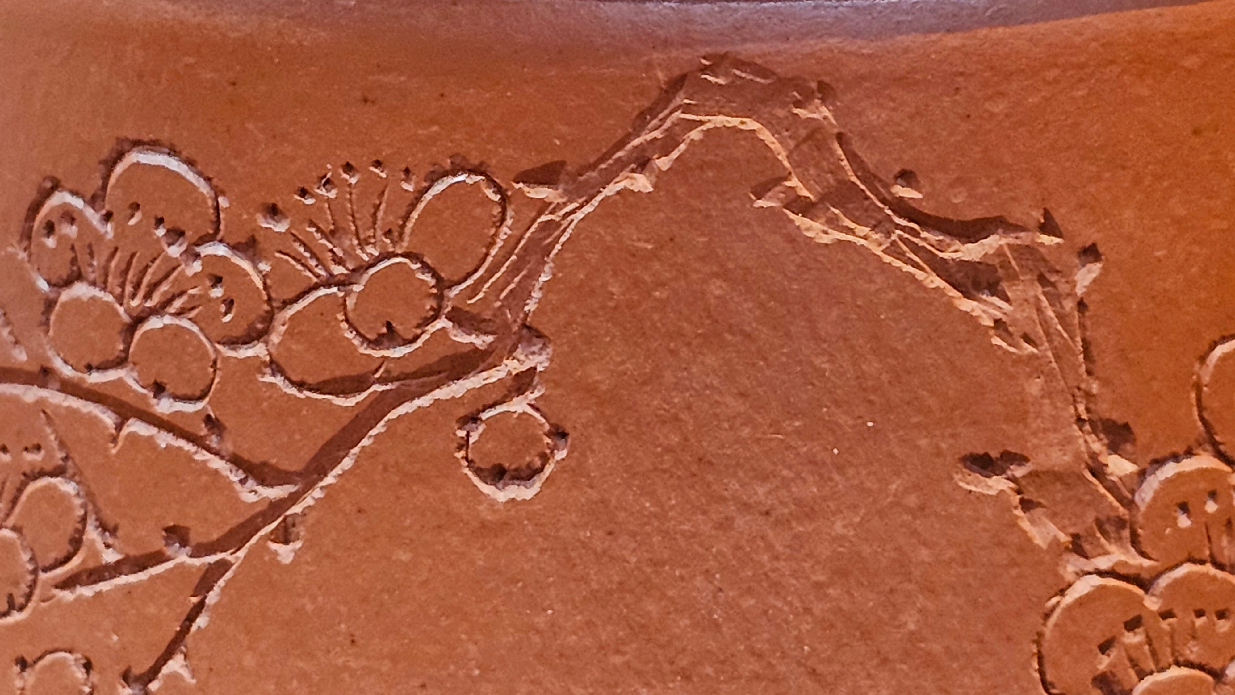 Yun Zhu 云柱 "Pillar of the Heavens", 140.6ml, Xiao Mei Yao Zhu Ni 小煤窑朱泥, by our Collaborative Craftsman Wang Hui 王慧 ~ "梅开五福" and Plum Blossoms Engraving by Craftsman Yi De Shu 一德书 ~ Congratulations to Mr M.S.! 1646hrs 6th August 2025, Southbury, CT!