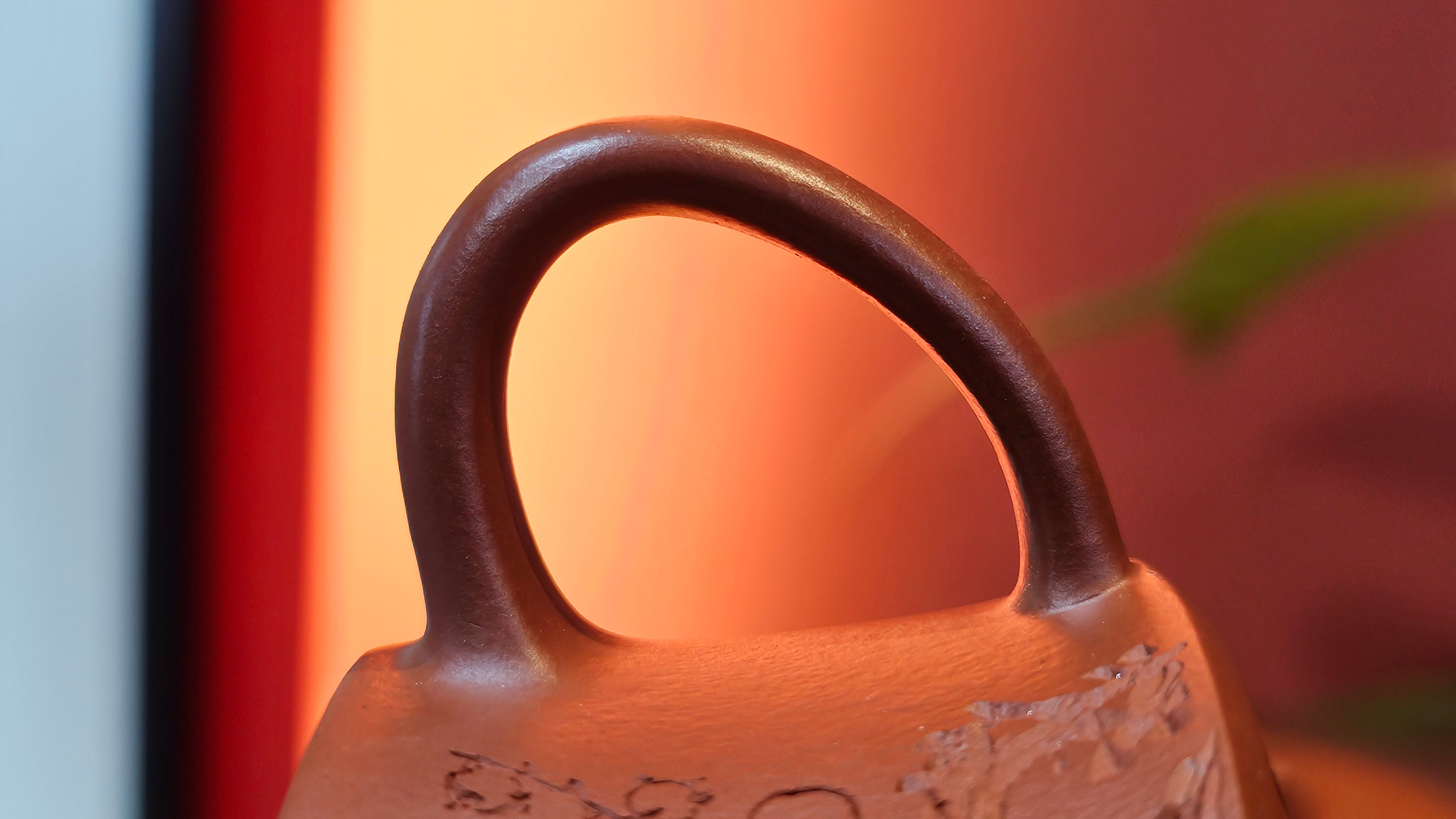 Yun Zhu 云柱 "Pillar of the Heavens", 140.6ml, Xiao Mei Yao Zhu Ni 小煤窑朱泥, by our Collaborative Craftsman Wang Hui 王慧 ~ "梅开五福" and Plum Blossoms Engraving by Craftsman Yi De Shu 一德书 ~ Congratulations to Mr M.S.! 1646hrs 6th August 2025, Southbury, CT!