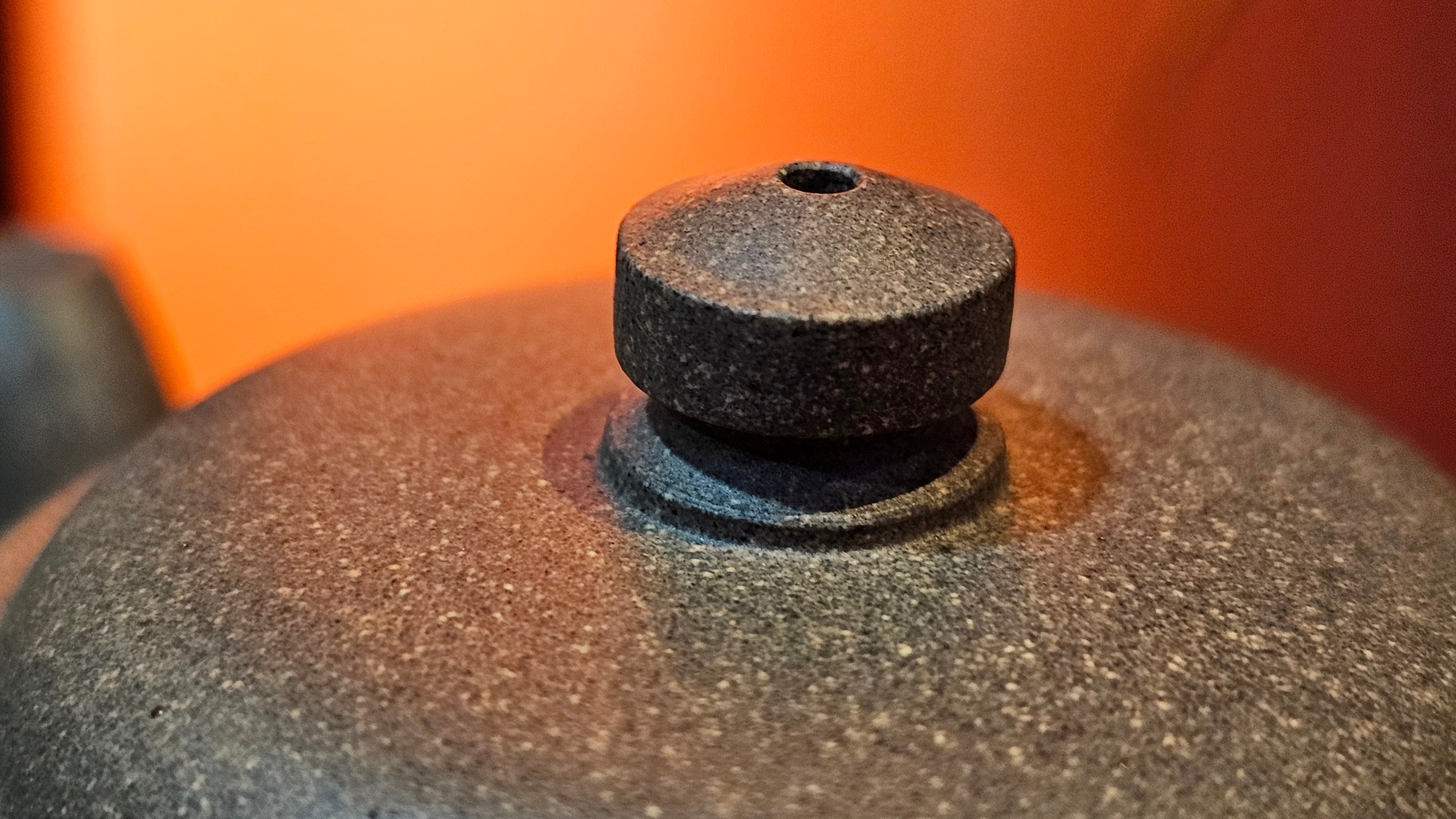 Wu Nian Hu《无念壶》, 162.8ml, Qing Hui Duan 青灰段泥, by our Craftsman Zhang Huan 张欢, Engraving by Craftsman Nan Shan Lao Ren 南山老人 ~ Congratulations!to Ms M.L., 0853hrs 6th August 2025, Phoenix, AZ!