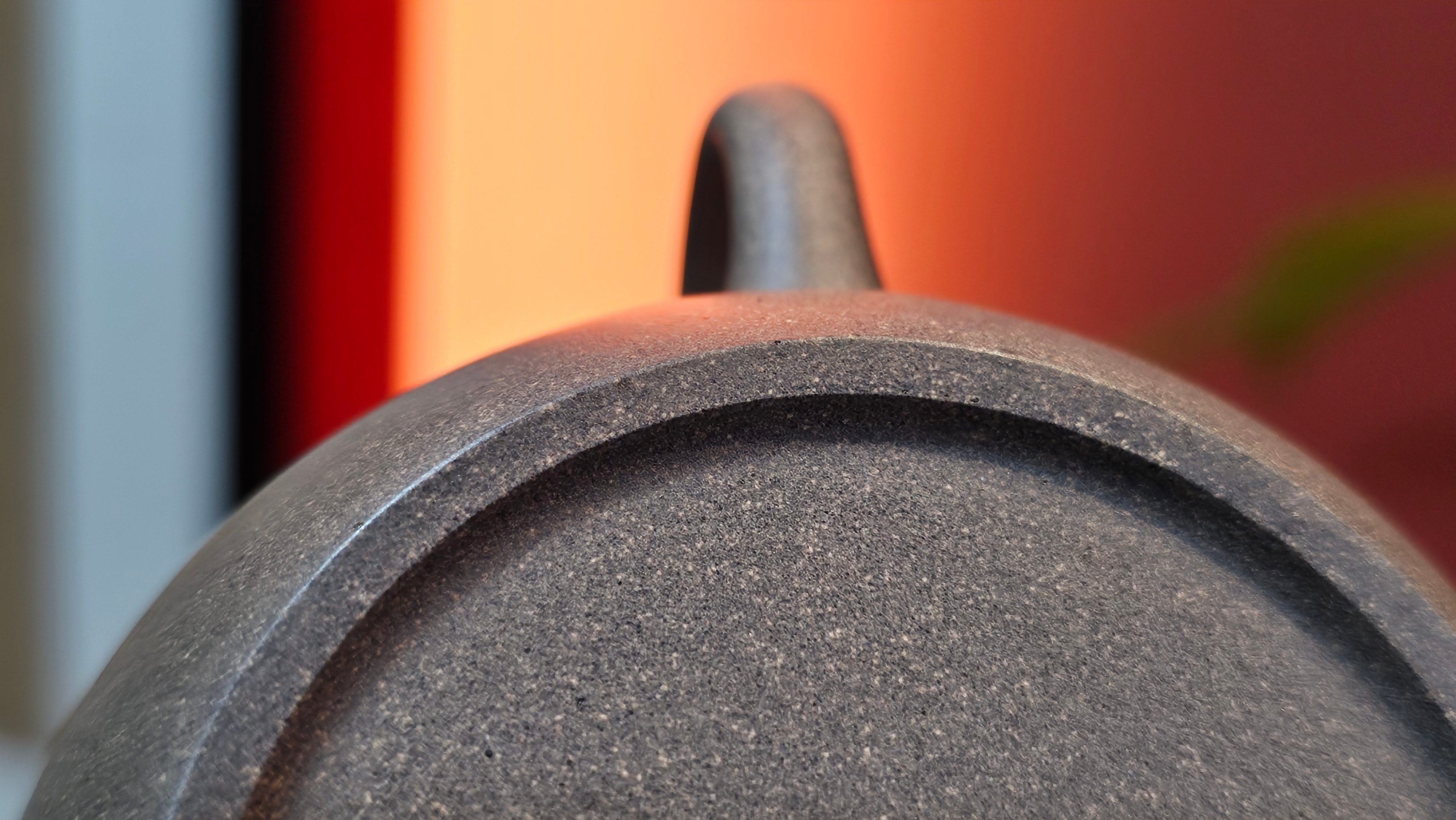 Wu Nian Hu《无念壶》, 162.8ml, Qing Hui Duan 青灰段泥, by our Craftsman Zhang Huan 张欢, Engraving by Craftsman Nan Shan Lao Ren 南山老人 ~ Congratulations!to Ms M.L., 0853hrs 6th August 2025, Phoenix, AZ!