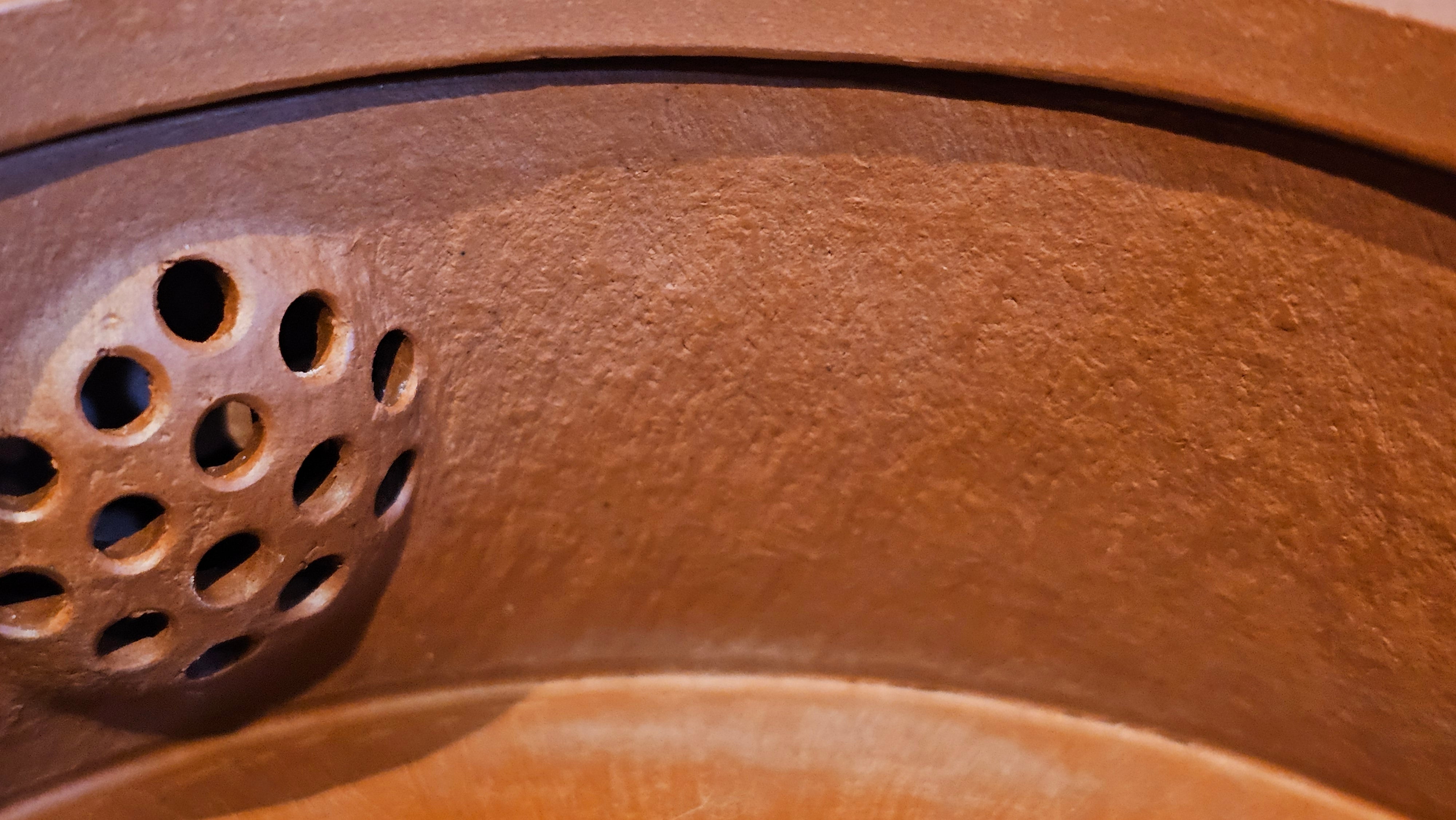 Yun Zhu 云柱 "Pillar of the Heavens", 140.6ml, Xiao Mei Yao Zhu Ni 小煤窑朱泥, by our Collaborative Craftsman Wang Hui 王慧 ~ "梅开五福" and Plum Blossoms Engraving by Craftsman Yi De Shu 一德书 ~ Congratulations to Mr M.S.! 1646hrs 6th August 2025, Southbury, CT!