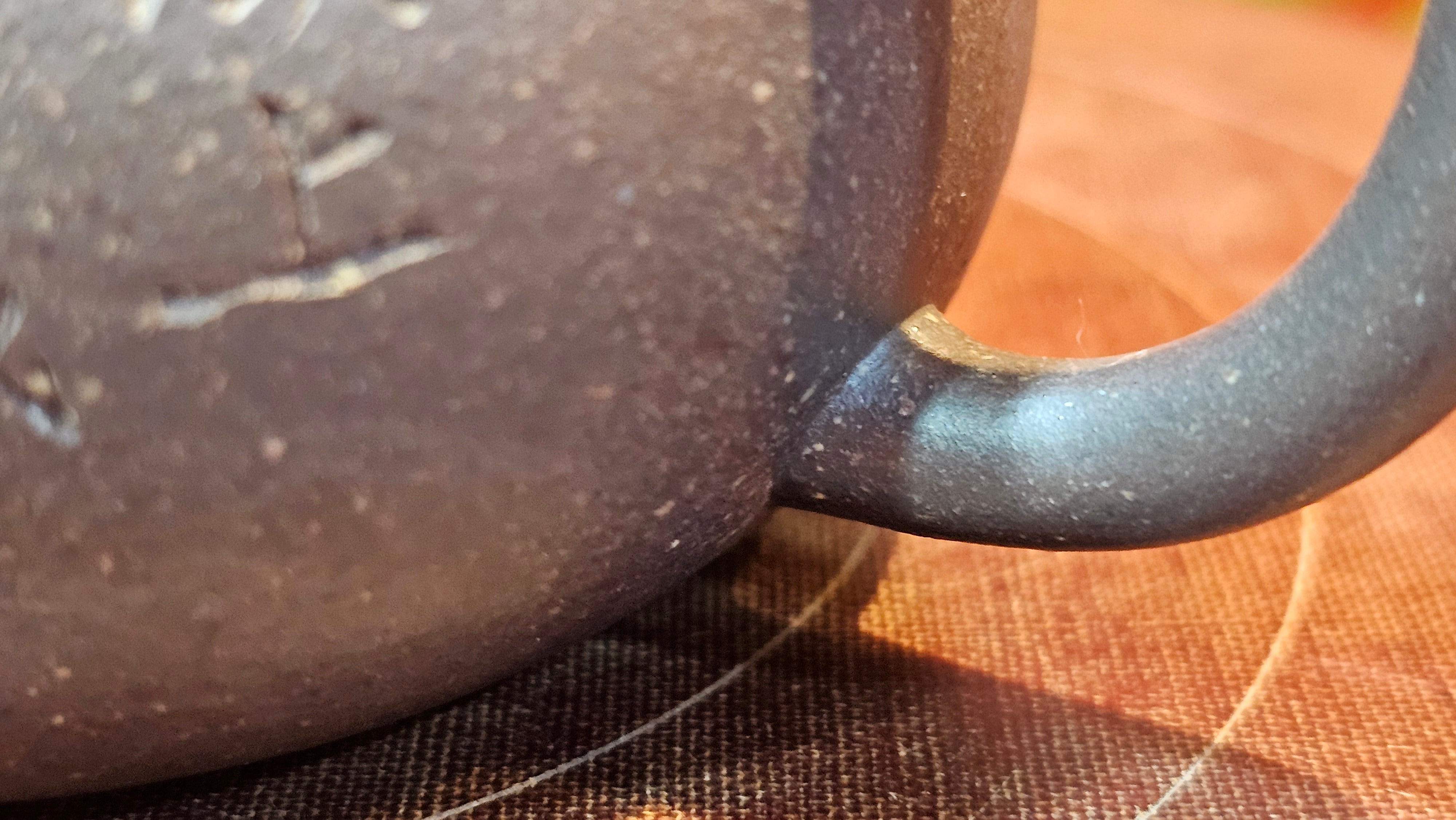 Du Zhi Hu《笃志壶》, 171.9ml, Hei Zi Ni 黑紫泥, by our Craftsman Zhang Huan 张欢, Calligraphy and Bamboo Engraving by Craftsman Yi Cheng 逸成 ~ !Congratulations to Ms M.L.!!1011hrs 8th August 2025, Phoenix, AZ!