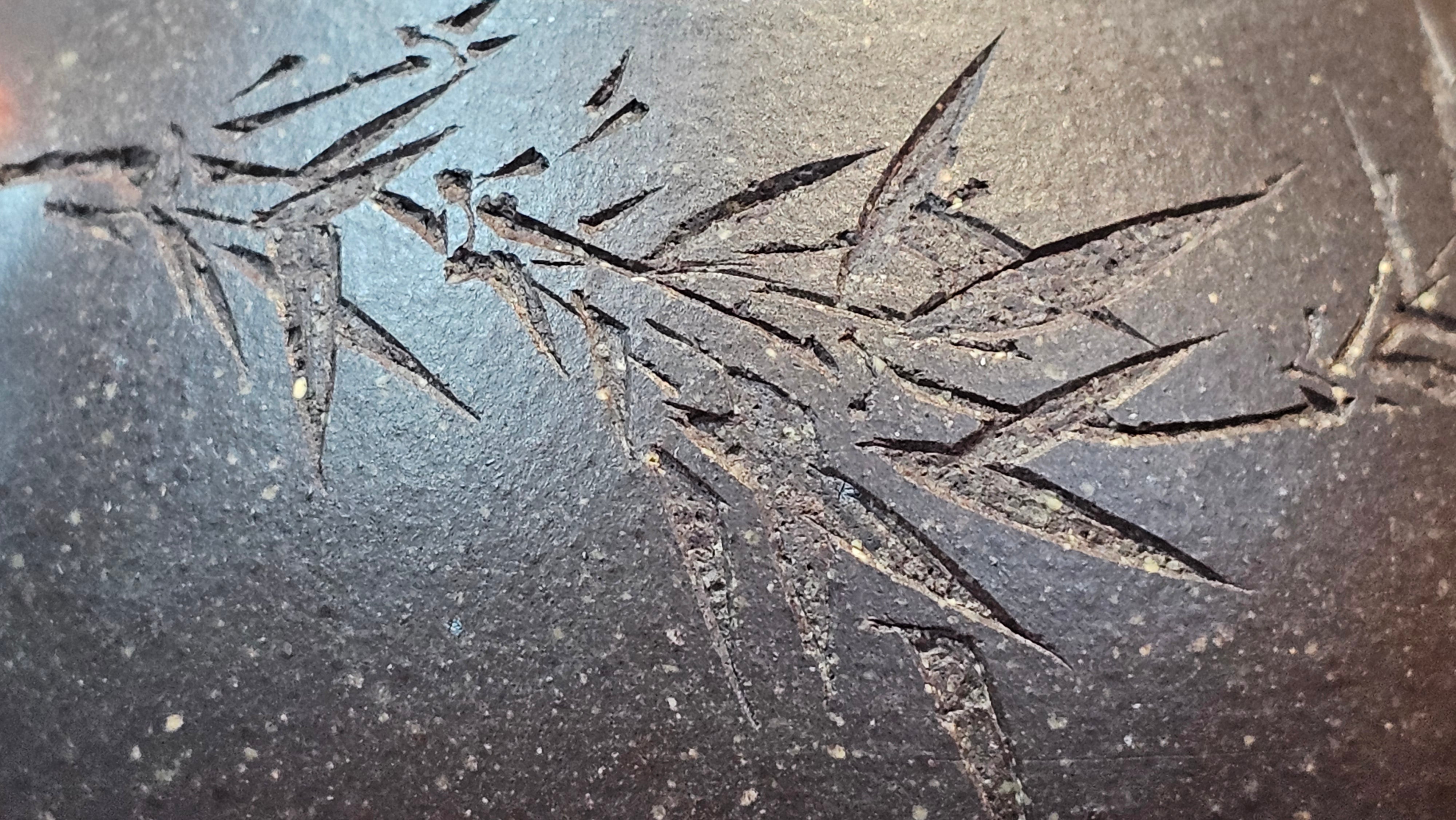 Du Zhi Hu《笃志壶》, 171.9ml, Hei Zi Ni 黑紫泥, by our Craftsman Zhang Huan 张欢, Calligraphy and Bamboo Engraving by Craftsman Yi Cheng 逸成 ~ !Congratulations to Ms M.L.!!1011hrs 8th August 2025, Phoenix, AZ!