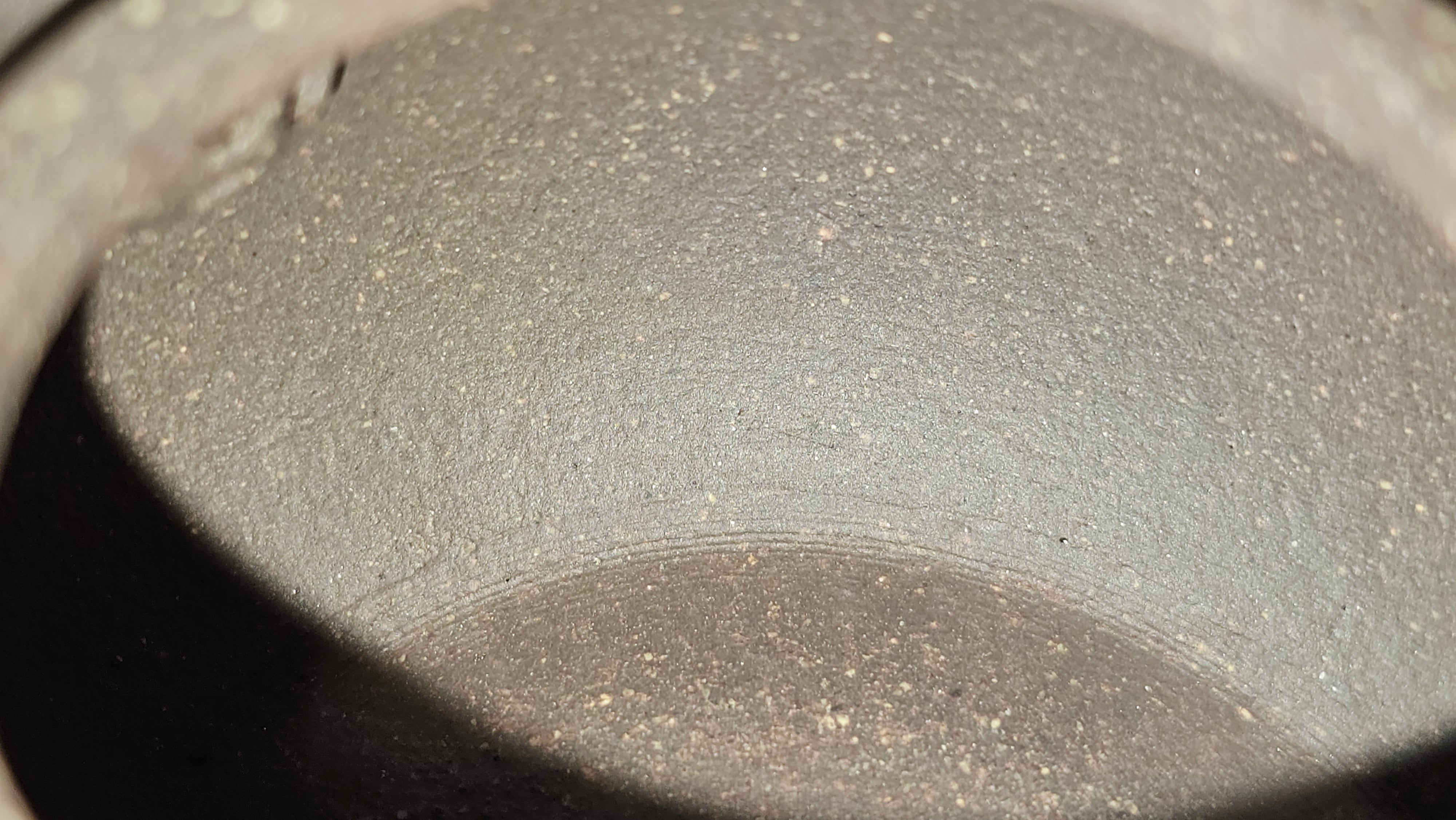 Du Zhi Hu《笃志壶》, 171.9ml, Hei Zi Ni 黑紫泥, by our Craftsman Zhang Huan 张欢, Calligraphy and Bamboo Engraving by Craftsman Yi Cheng 逸成 ~ !Congratulations to Ms M.L.!!1011hrs 8th August 2025, Phoenix, AZ!