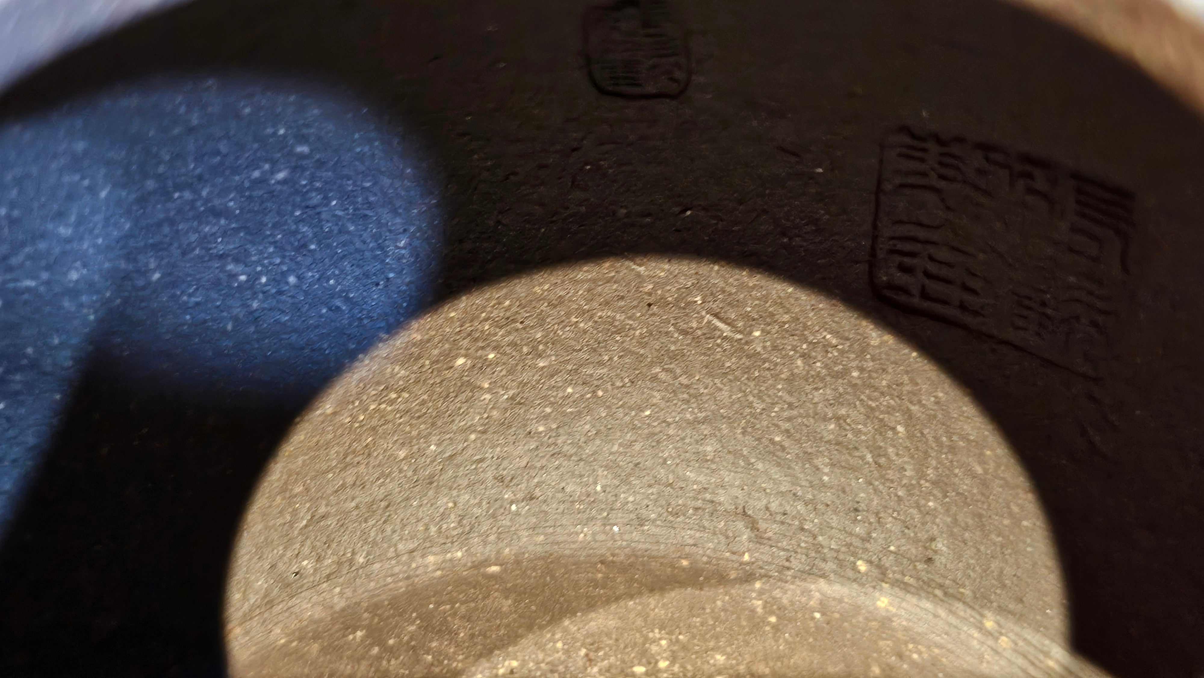 Du Zhi Hu《笃志壶》, 171.9ml, Hei Zi Ni 黑紫泥, by our Craftsman Zhang Huan 张欢, Calligraphy and Bamboo Engraving by Craftsman Yi Cheng 逸成 ~ !Congratulations to Ms M.L.!!1011hrs 8th August 2025, Phoenix, AZ!