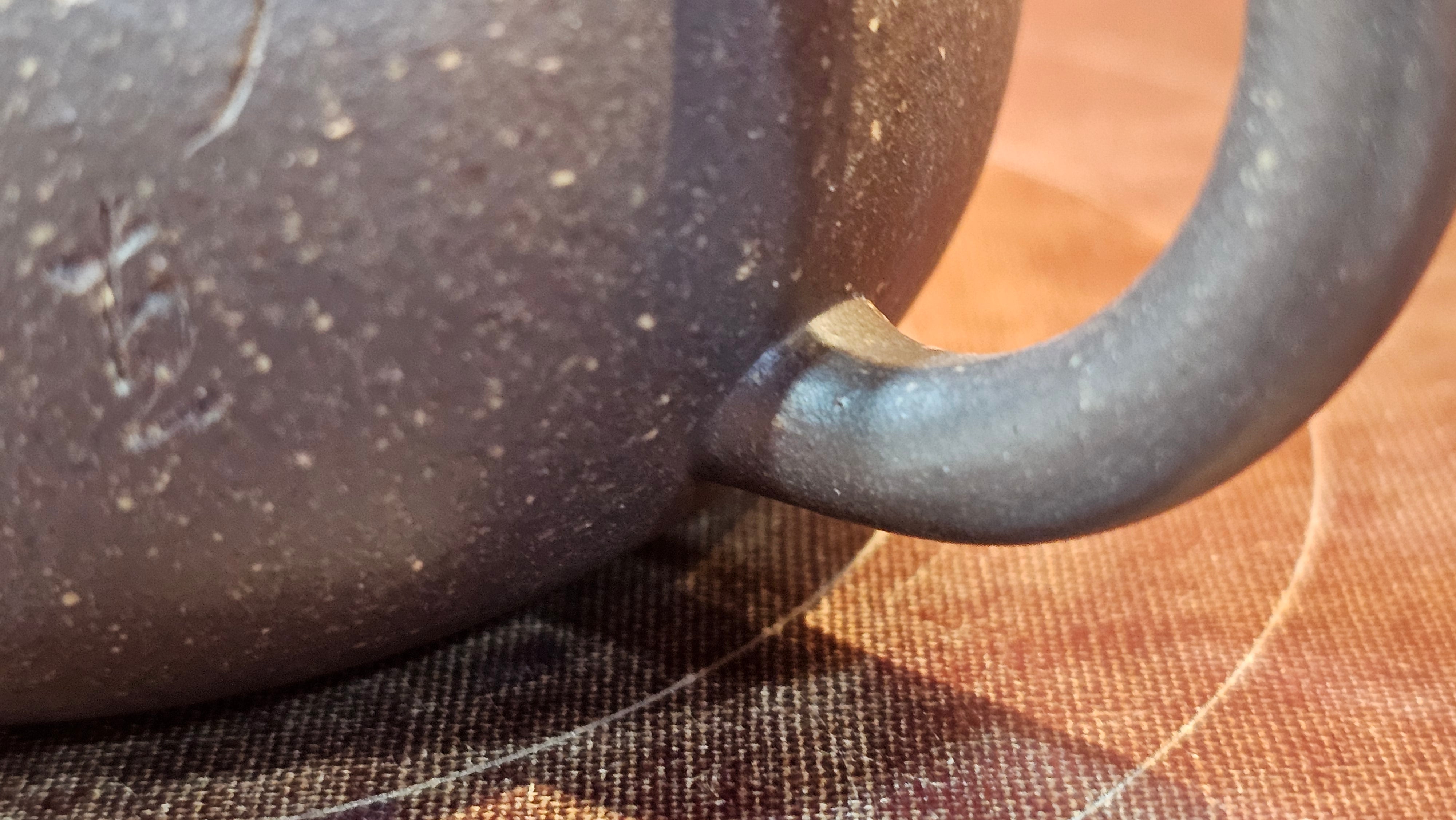 Du Zhi Hu《笃志壶》, 174.6ml, Hei Zi Ni 黑紫泥, by our Craftsman Zhang Huan 张欢, Calligraphy and Bamboo Engraving by Craftsman Yi Cheng 逸成 ~ Congratulations to Mr T.N.! 2229hrs 8th August 2025, Mississauga, Canada🇨🇦!