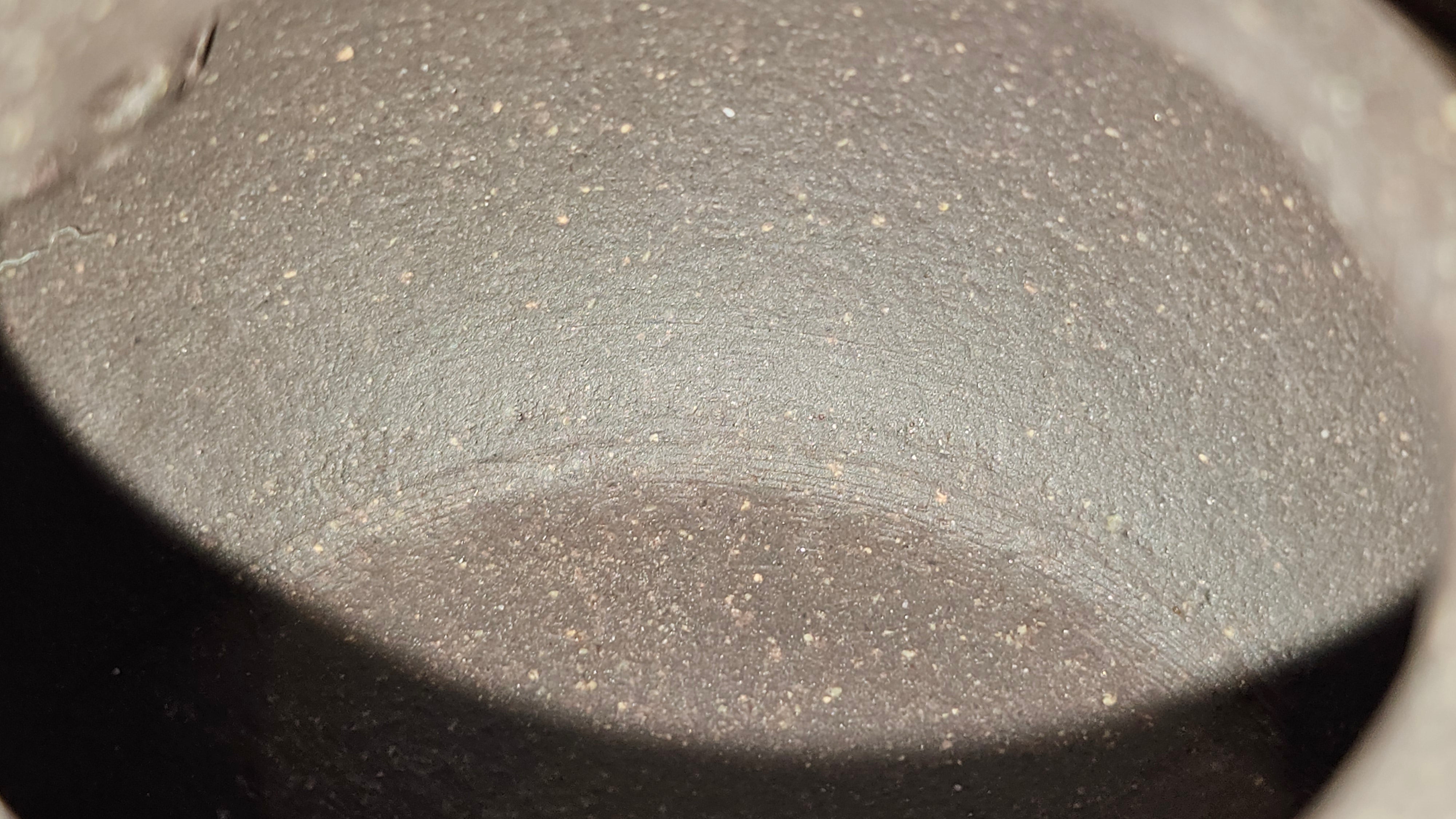 Du Zhi Hu《笃志壶》, 174.6ml, Hei Zi Ni 黑紫泥, by our Craftsman Zhang Huan 张欢, Calligraphy and Bamboo Engraving by Craftsman Yi Cheng 逸成 ~ Congratulations to Mr T.N.! 2229hrs 8th August 2025, Mississauga, Canada🇨🇦!