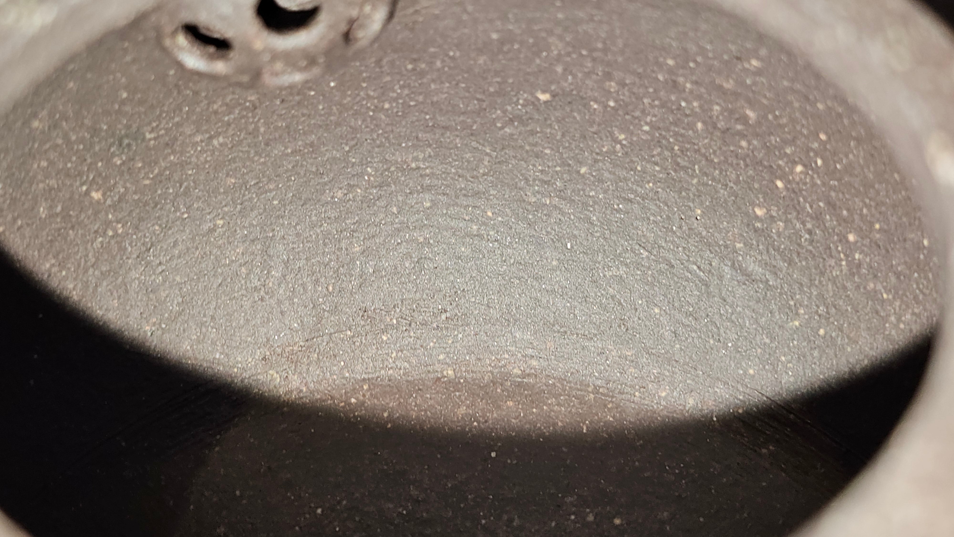 Du Zhi Hu《笃志壶》, 173.8ml, Hei Zi Ni 黑紫泥, by our Craftsman Zhang Huan 张欢, Calligraphy and Plum Blossoms Engraving by Craftsman Yi Cheng 逸成 ~!Congratulations to Ms J.C.! 0347hrs 9th August 2025, Los Angeles, CA.