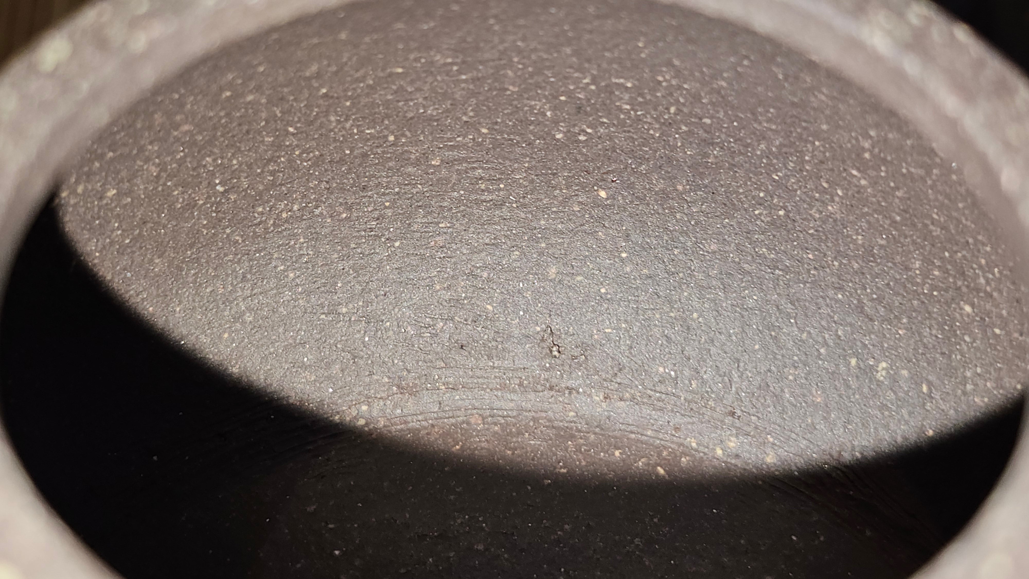 Du Zhi Hu《笃志壶》, 173.8ml, Hei Zi Ni 黑紫泥, by our Craftsman Zhang Huan 张欢, Calligraphy and Plum Blossoms Engraving by Craftsman Yi Cheng 逸成 ~!Congratulations to Ms J.C.! 0347hrs 9th August 2025, Los Angeles, CA.