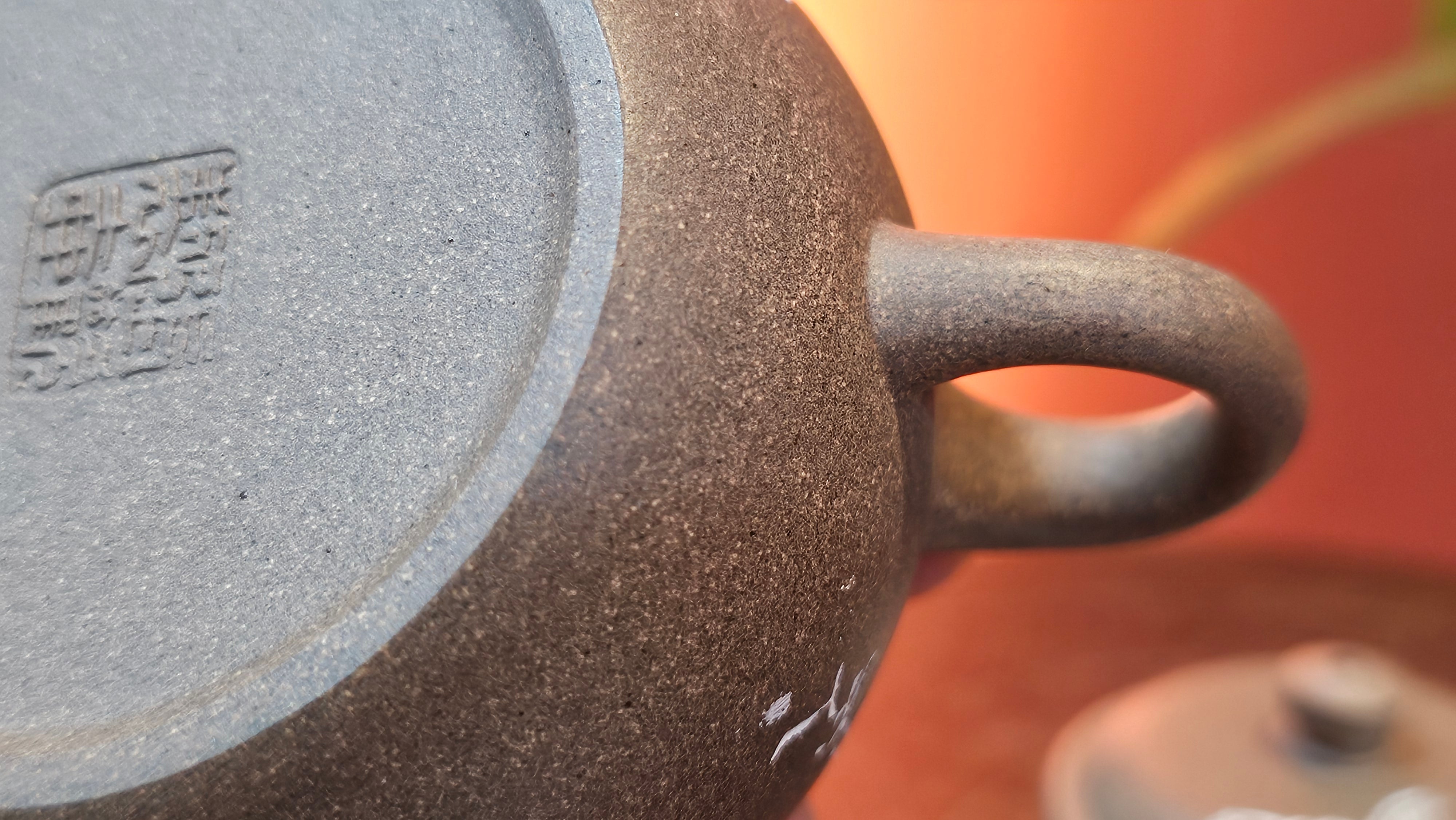 Wu Nian Hu《无念壶》, 160.6ml, Qing Hui Duan 青灰段泥, by our Craftsman Zhang Huan 张欢, Engraving by Craftsman Nan Shan Lao Ren 南山老人 ~ Congratulations to Mr T.N.! 0236hrs 10th August 2025, Mississauga! Canada🇨🇦!