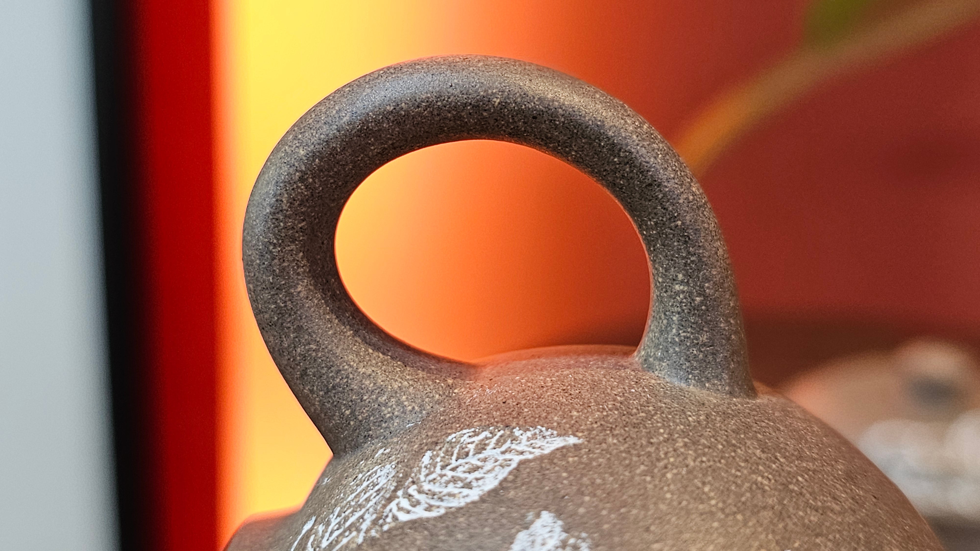 Wu Nian Hu《无念壶》, 160.6ml, Qing Hui Duan 青灰段泥, by our Craftsman Zhang Huan 张欢, Engraving by Craftsman Nan Shan Lao Ren 南山老人 ~ Congratulations to Mr T.N.! 0236hrs 10th August 2025, Mississauga! Canada🇨🇦!