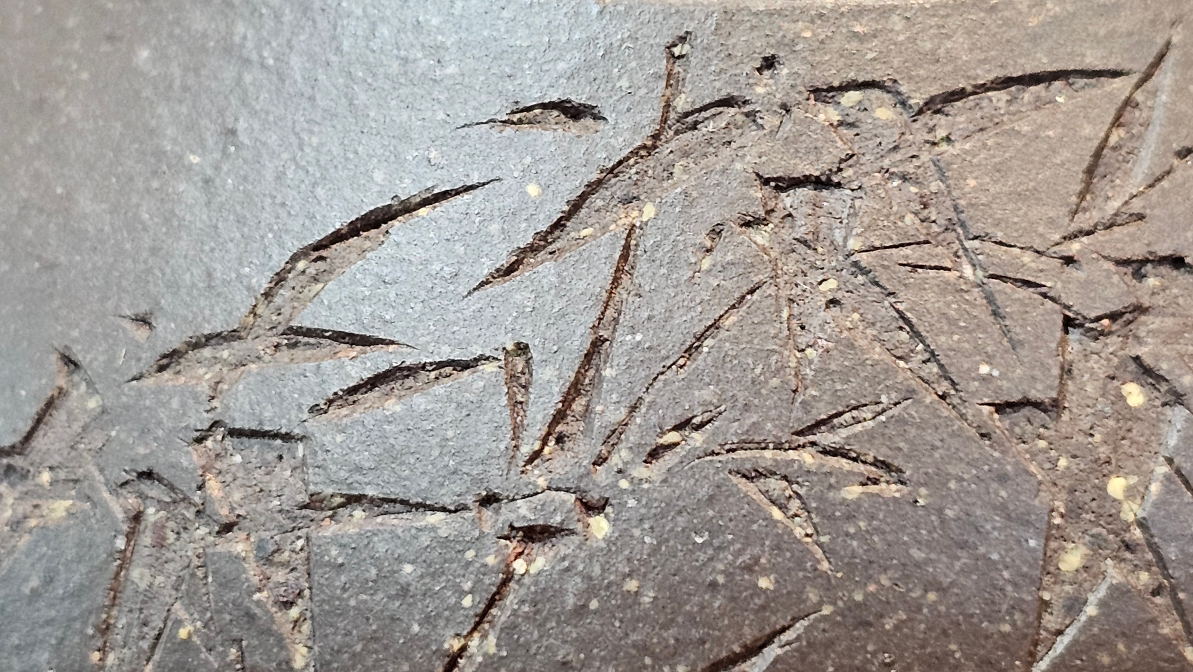 Du Zhi Hu《笃志壶》, 173.9ml, Hei Zi Ni 黑紫泥, by our Craftsman Zhang Huan 张欢, Calligraphy and Bamboos Engraving by Craftsman Yi Cheng 逸成。