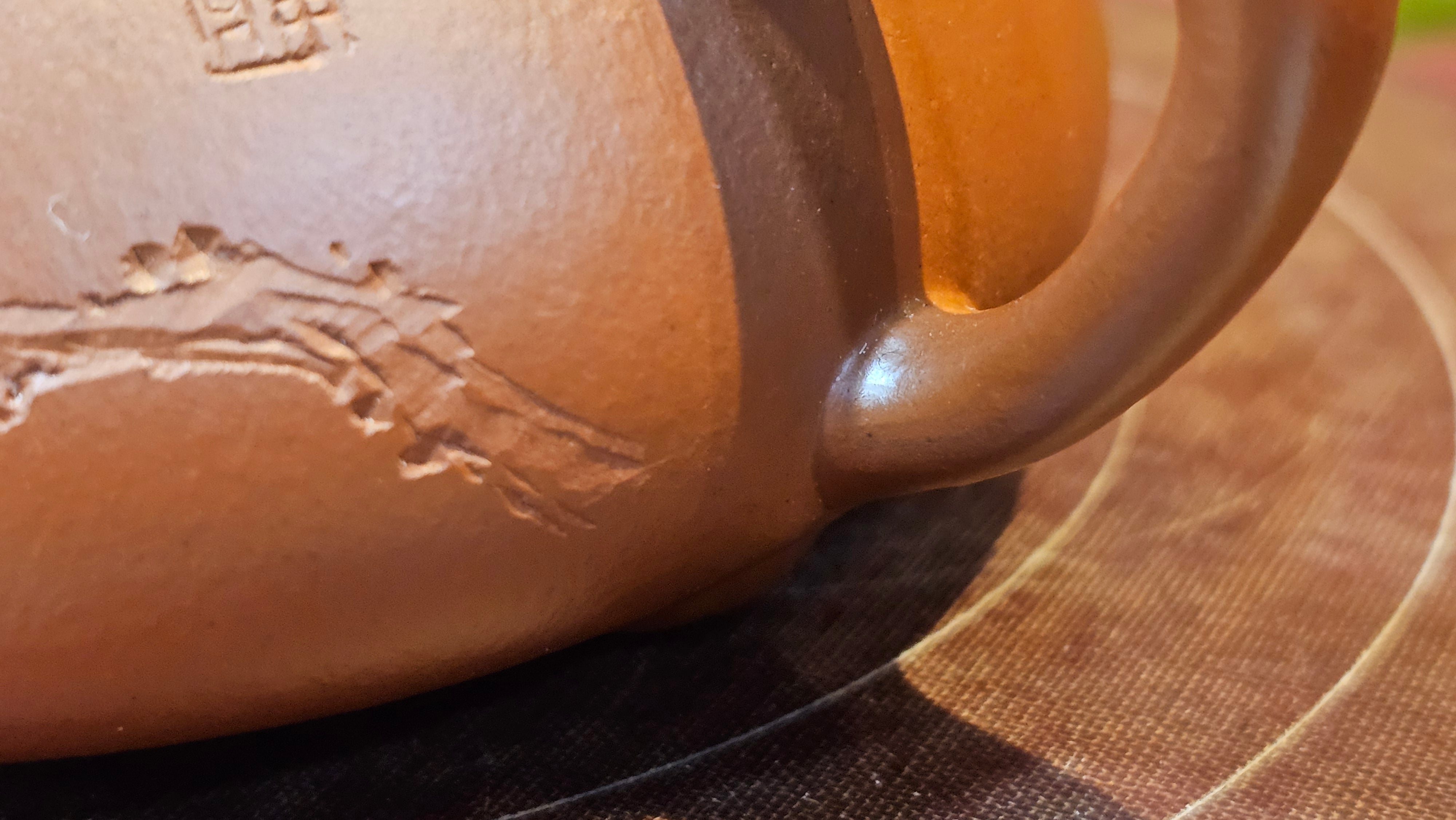 Jing Zhou Shi Piao 景舟石瓢, 276.3ml, Xiao Mei Yao Zhu Ni 小煤窑朱泥, by Craftsman Wang Xing 王兴; "暗香疏影" and Plum Blossoms Engraving by Craftsman Yi De Shu 一德书 ~!Congratulations to Prof A.G.! 0833hrs 10th August 2025! Long Beach, CA!