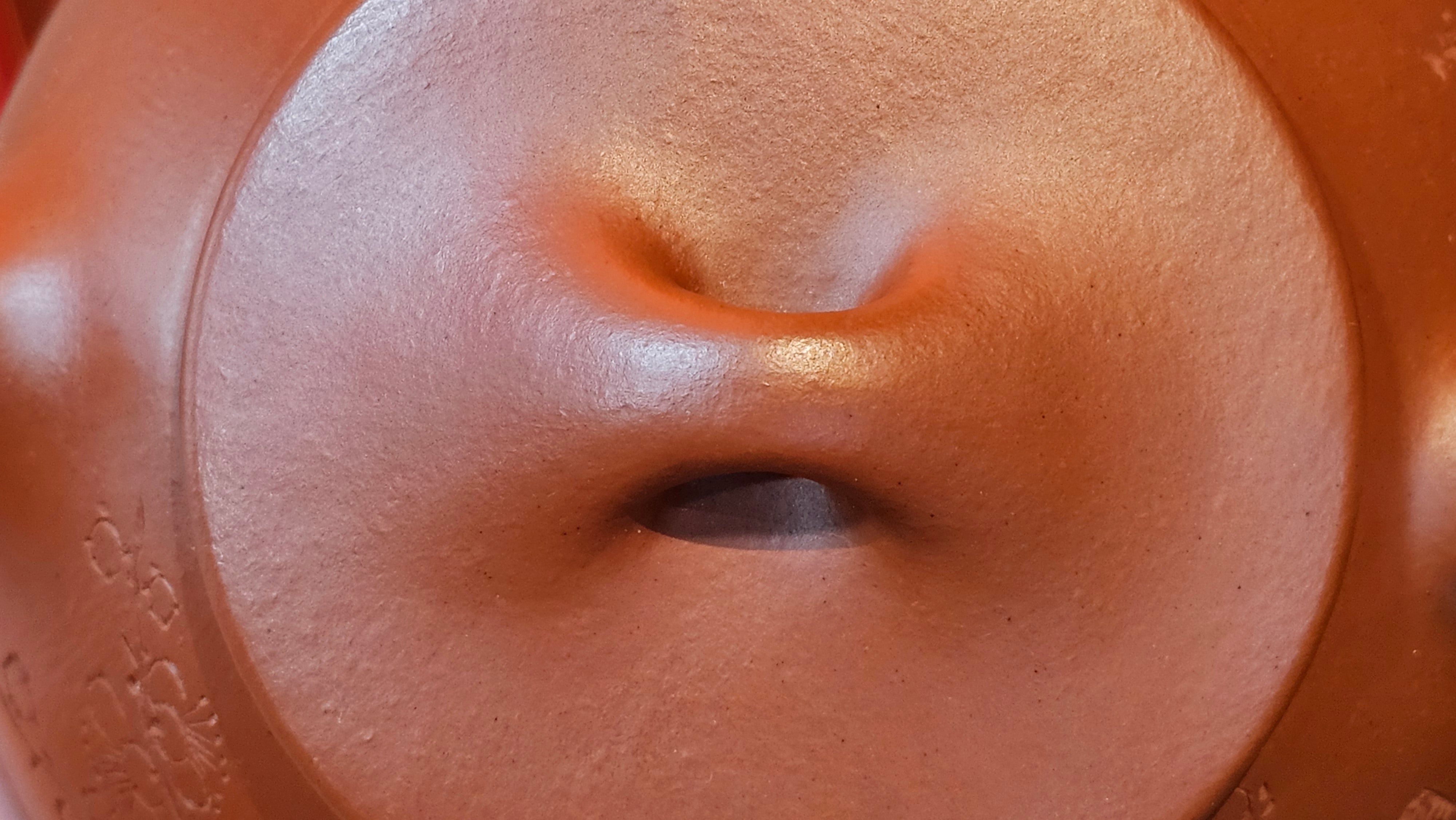 Jing Zhou Shi Piao 景舟石瓢, 276.3ml, Xiao Mei Yao Zhu Ni 小煤窑朱泥, by Craftsman Wang Xing 王兴; "暗香疏影" and Plum Blossoms Engraving by Craftsman Yi De Shu 一德书 ~!Congratulations to Prof A.G.! 0833hrs 10th August 2025! Long Beach, CA!