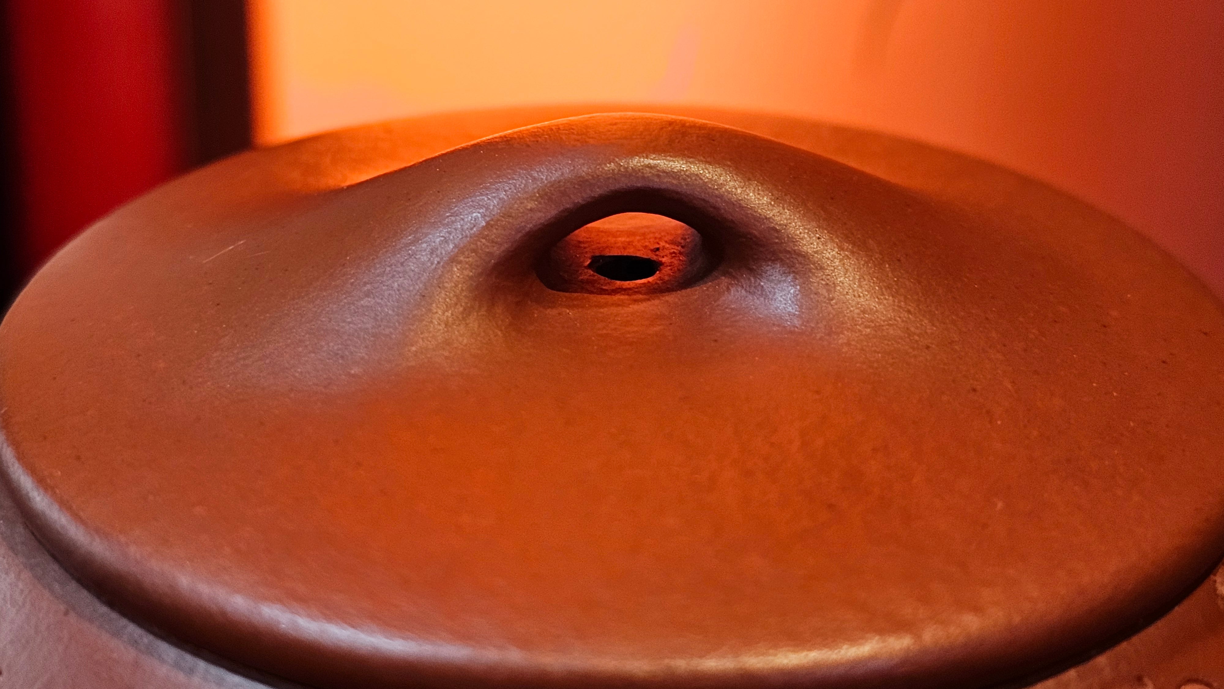 Jing Zhou Shi Piao 景舟石瓢, 276.3ml, Xiao Mei Yao Zhu Ni 小煤窑朱泥, by Craftsman Wang Xing 王兴; "暗香疏影" and Plum Blossoms Engraving by Craftsman Yi De Shu 一德书 ~!Congratulations to Prof A.G.! 0833hrs 10th August 2025! Long Beach, CA!