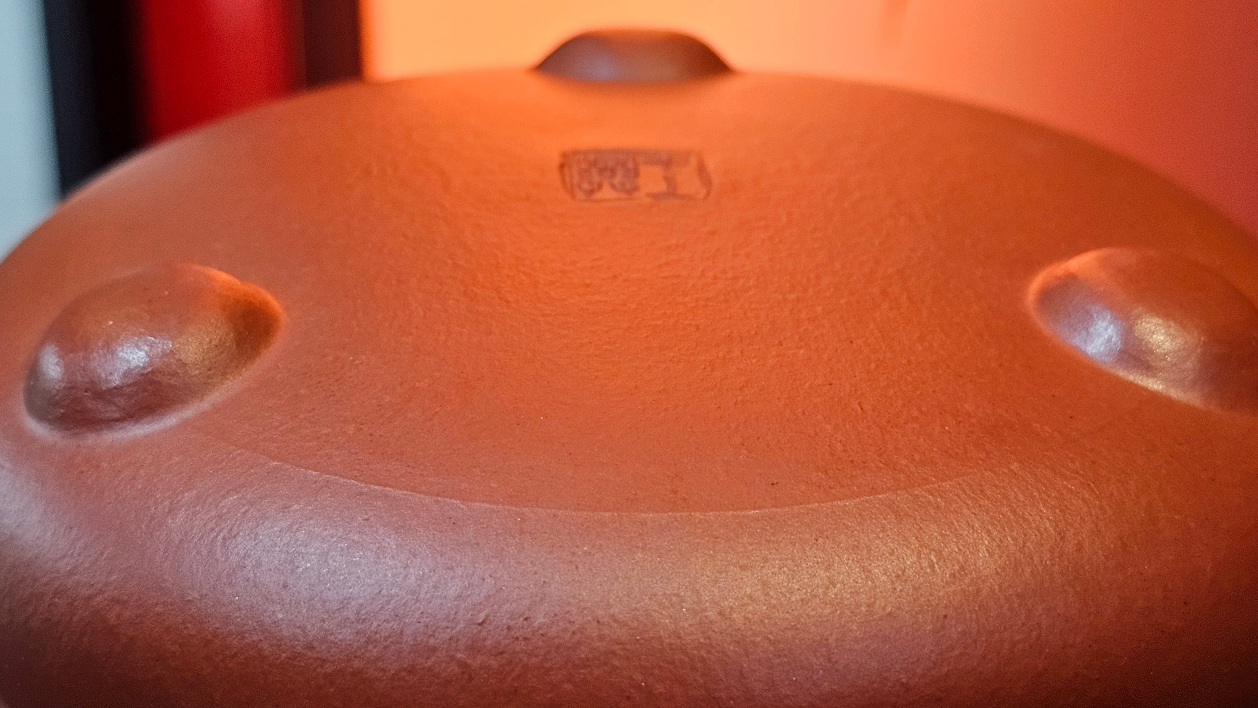 Jing Zhou Shi Piao 景舟石瓢, 276.3ml, Xiao Mei Yao Zhu Ni 小煤窑朱泥, by Craftsman Wang Xing 王兴; "暗香疏影" and Plum Blossoms Engraving by Craftsman Yi De Shu 一德书 ~!Congratulations to Prof A.G.! 0833hrs 10th August 2025! Long Beach, CA!