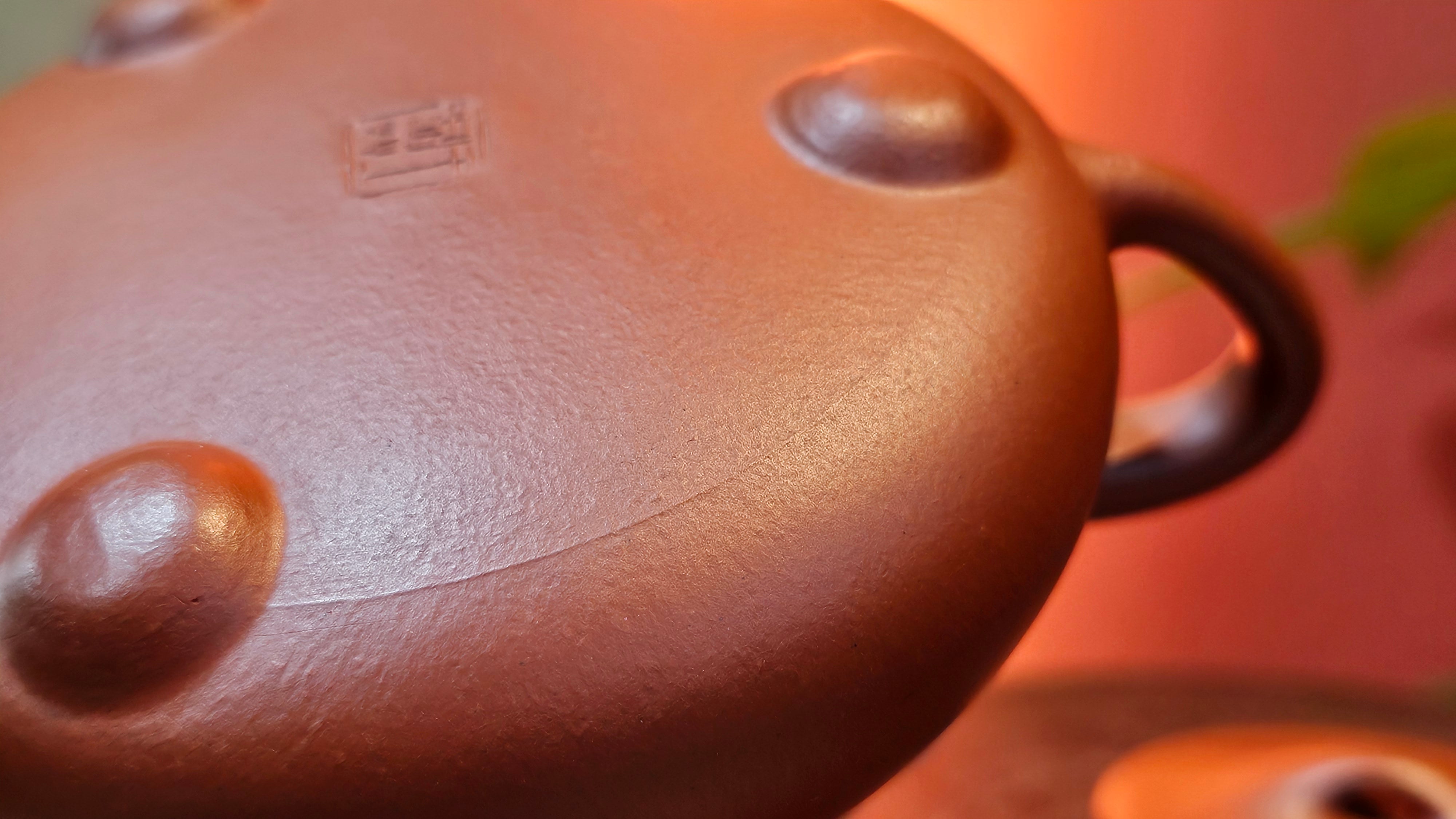 Jing Zhou Shi Piao 景舟石瓢, 276.3ml, Xiao Mei Yao Zhu Ni 小煤窑朱泥, by Craftsman Wang Xing 王兴; "暗香疏影" and Plum Blossoms Engraving by Craftsman Yi De Shu 一德书 ~!Congratulations to Prof A.G.! 0833hrs 10th August 2025! Long Beach, CA!