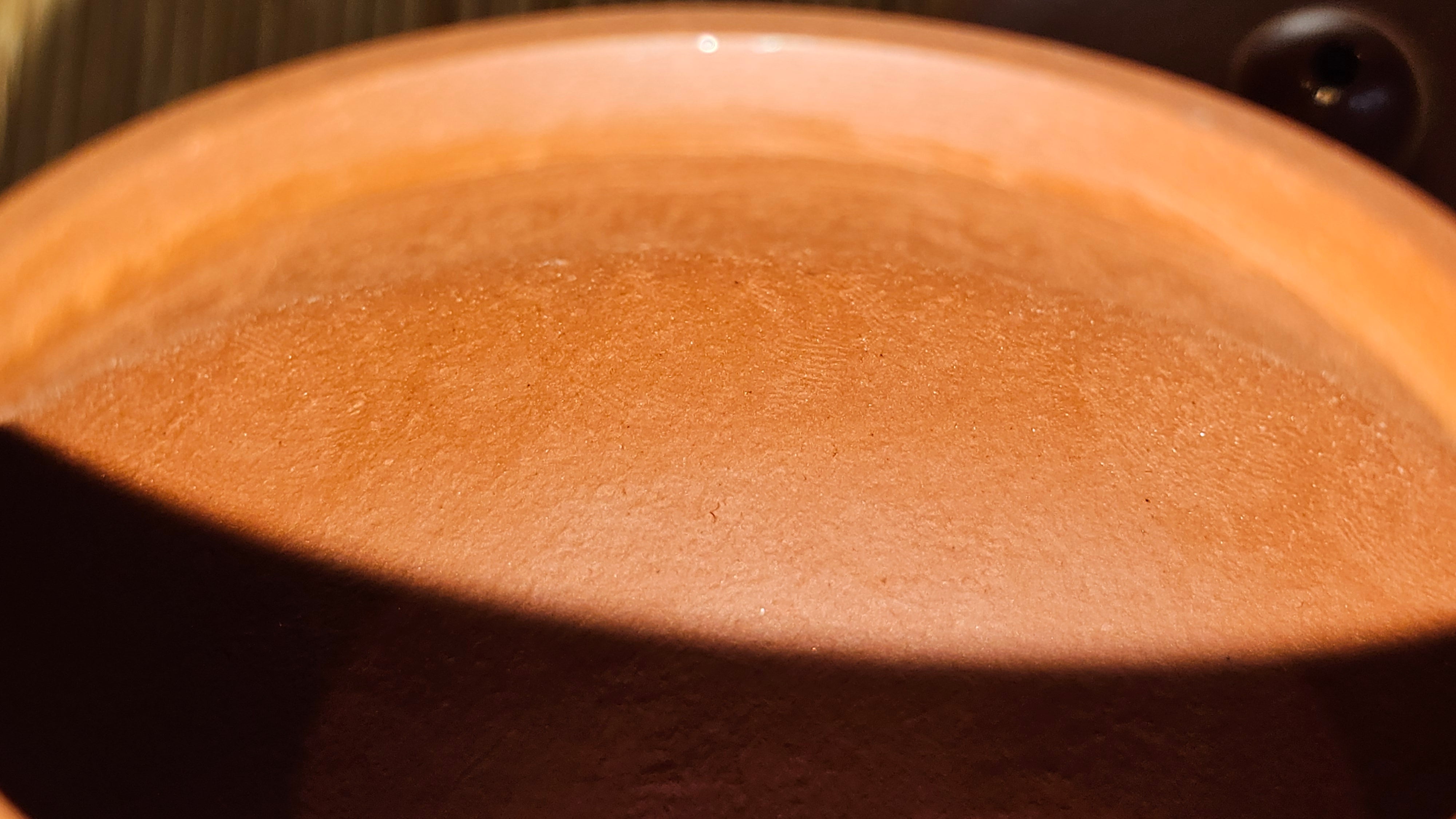 Li Xing 梨形, 169.3ml, Xiao Mei Yao Zhu Ni 小煤窑朱泥 by our Collaborative Craftsman Zhai Yi Yao 翟一耀, 梅花刻绘, Engraving of Bamboo and Calligraphy, by Craftsman Yi De Shu 一德书 ~ Congratulations to!Tea Sommr A.M., 1238hrs 16th August 2025, Padua! Italy🇮🇹!