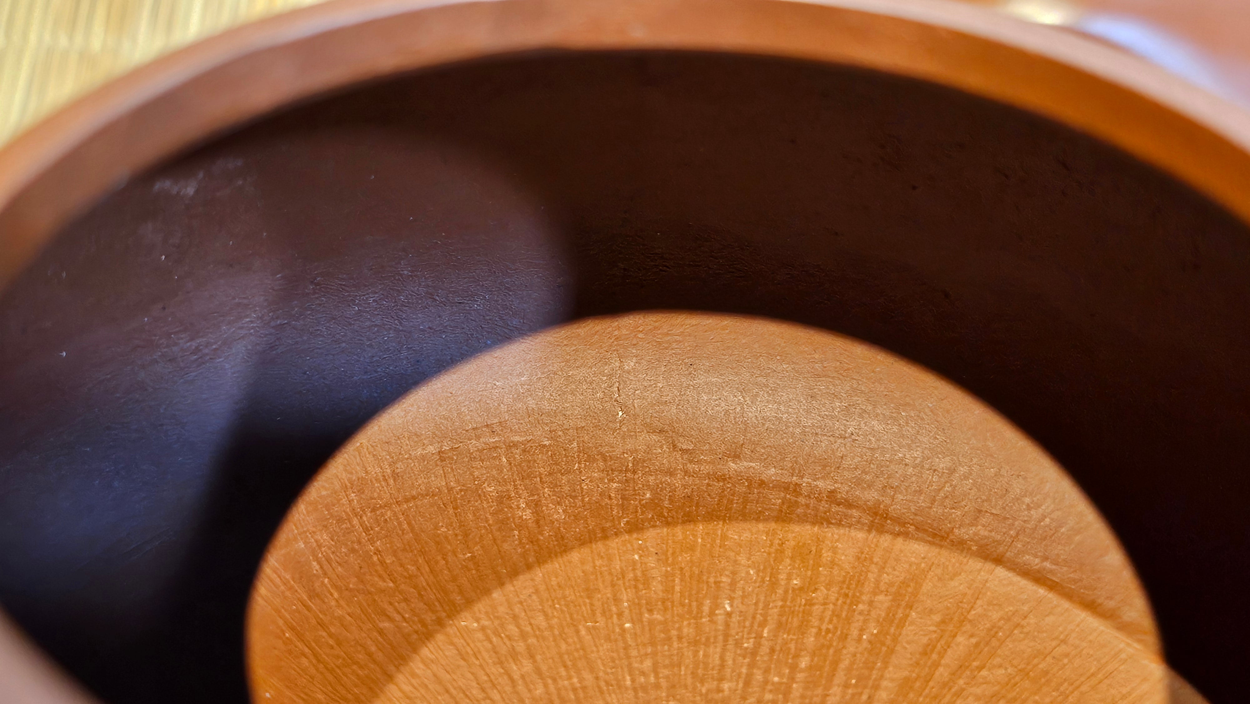 Jing Zhou Shi Piao 景舟石瓢, 276.3ml, Xiao Mei Yao Zhu Ni 小煤窑朱泥, by Craftsman Wang Xing 王兴; "暗香疏影" and Plum Blossoms Engraving by Craftsman Yi De Shu 一德书 ~!Congratulations to Prof A.G.! 0833hrs 10th August 2025! Long Beach, CA!