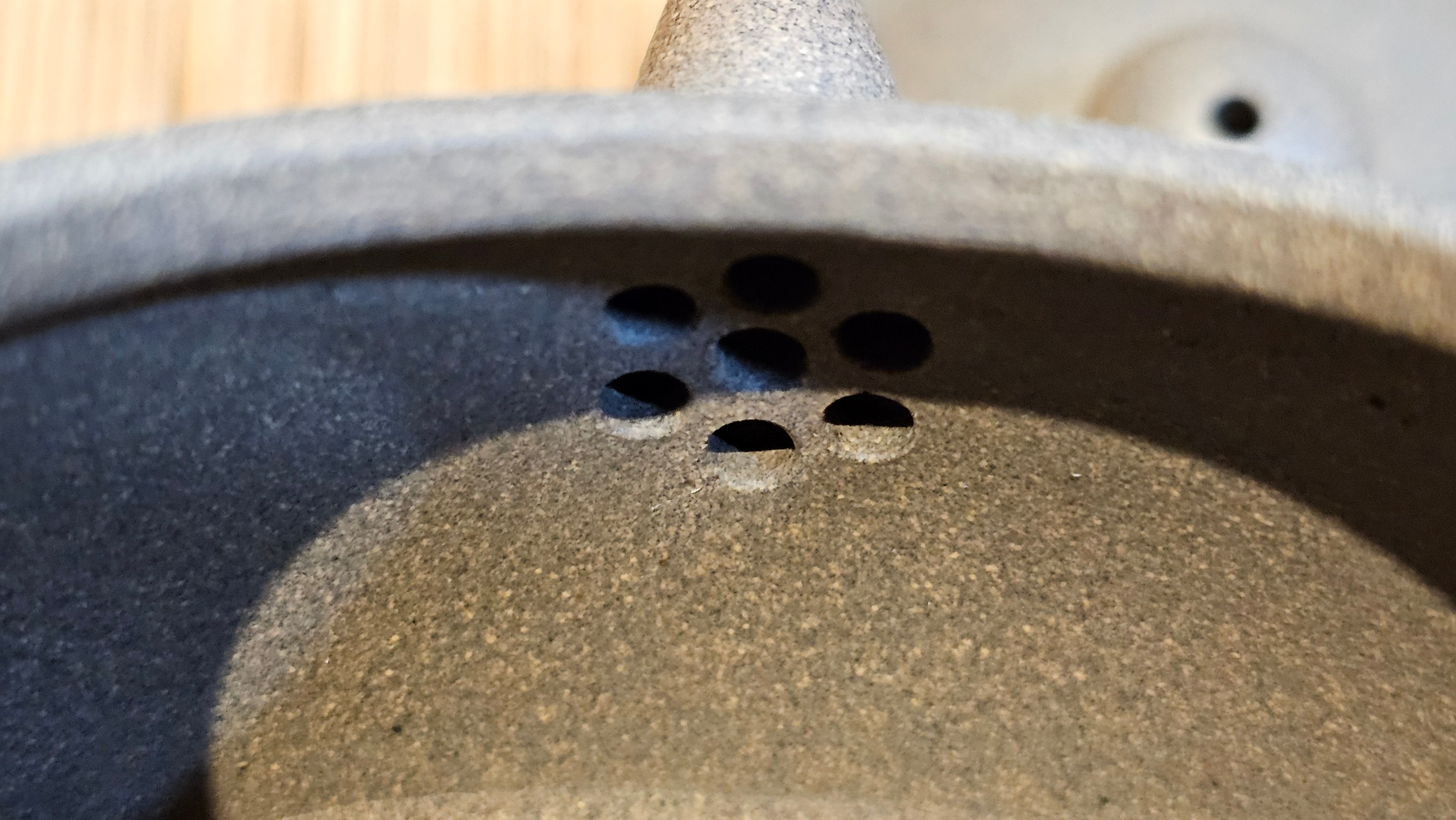 Ban Yue Hu《半月壶》~ "Half Moon Pot", 140.8ml, Qing Hui Duan 青灰段泥, by our Craftsman Zhang Huan 张欢, "Qing Gong Tu" 清供图 Engraving by Craftsman Nan Shan Lao Ren 南山老人 ~ Congratulations to Ms M.L.! 0831hrs 10th August 2025! Phoenix, AZ!