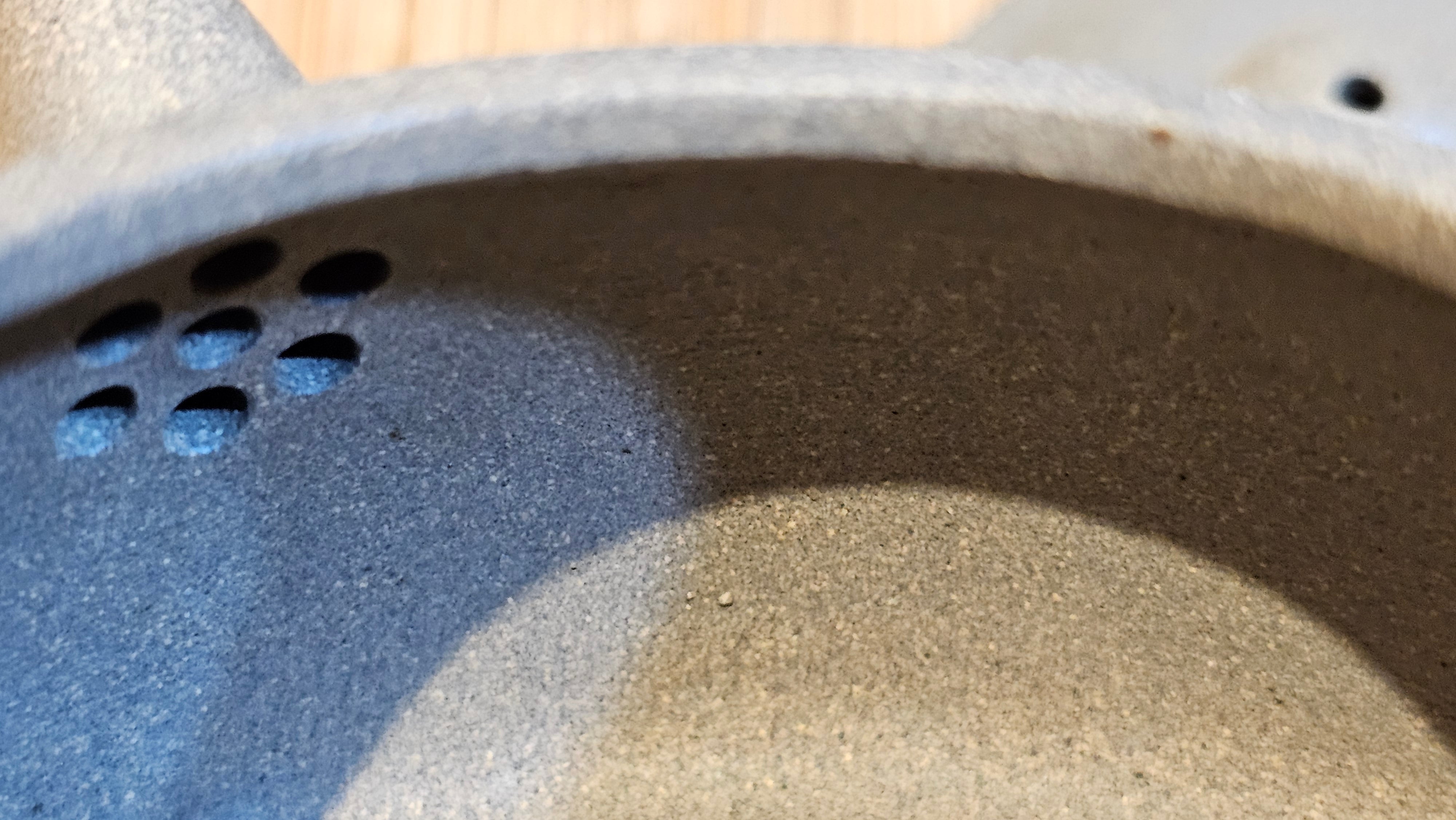 Ban Yue Hu《半月壶》~ "Half Moon Pot", 136.8ml, Qing Hui Duan 青灰段泥, by our Craftsman Zhang Huan 张欢, "Qing Gong Tu" 清供图 Engraving by Craftsman Nan Shan Lao Ren 南山老人 ~ Congratulations to Ms J.C.! 1243hrs 10th August 2025, Los Angeles, CA!