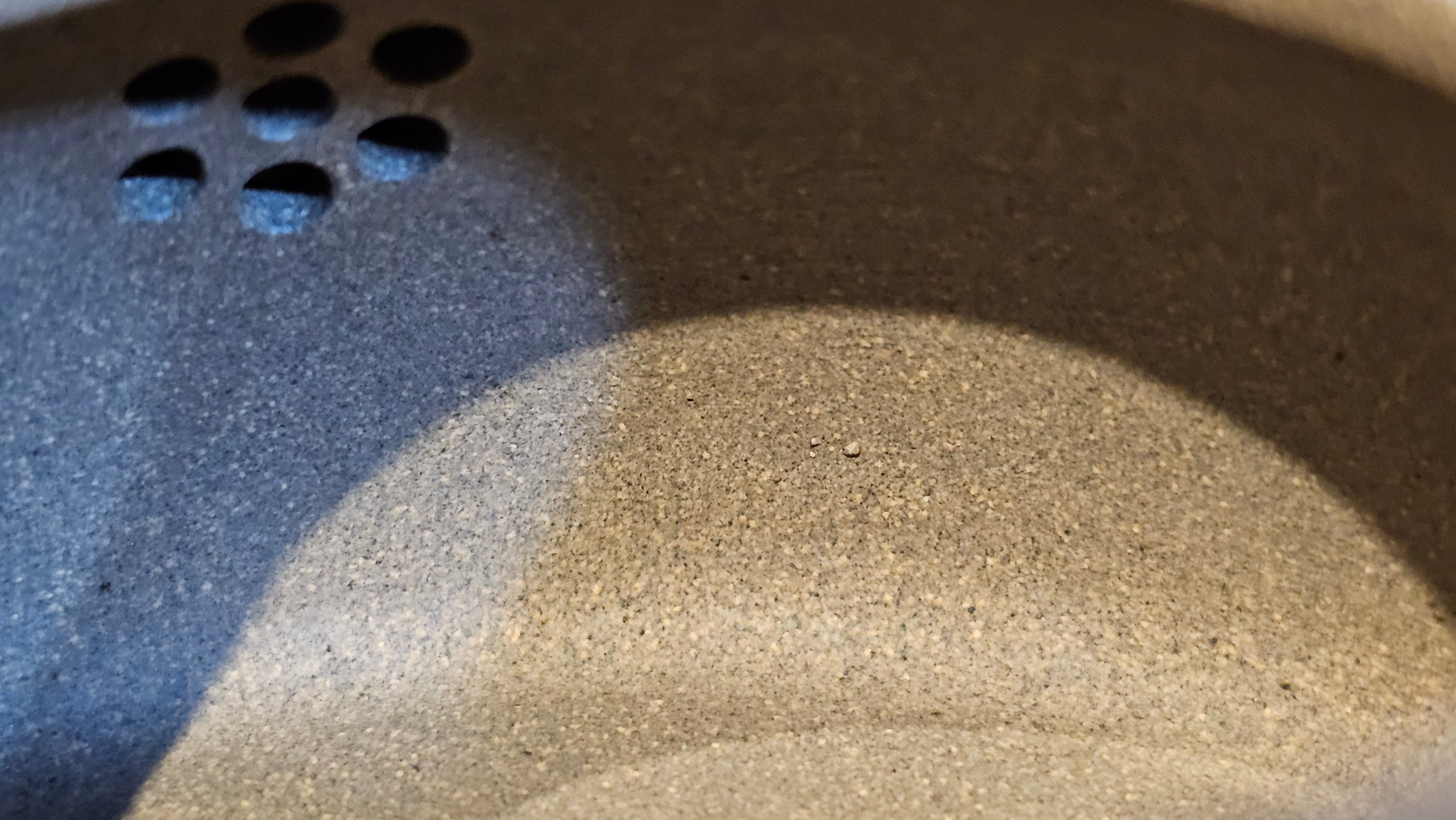 Ban Yue Hu《半月壶》~ "Half Moon Pot", 136.8ml, Qing Hui Duan 青灰段泥, by our Craftsman Zhang Huan 张欢, "Qing Gong Tu" 清供图 Engraving by Craftsman Nan Shan Lao Ren 南山老人 ~ Congratulations to Ms J.C.! 1243hrs 10th August 2025, Los Angeles, CA!