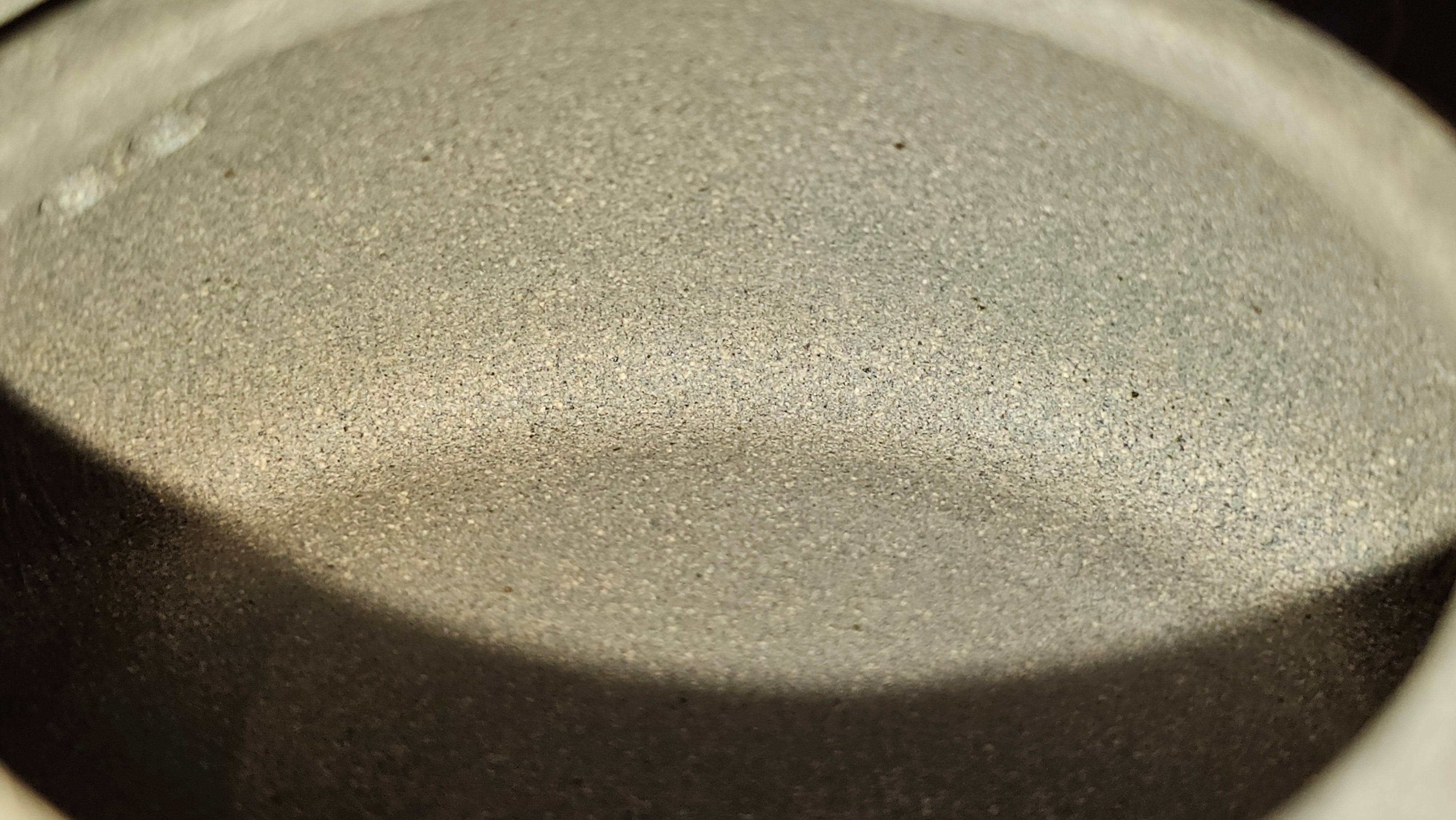 Ban Yue Hu《半月壶》~ "Half Moon Pot", 136.8ml, Qing Hui Duan 青灰段泥, by our Craftsman Zhang Huan 张欢, "Qing Gong Tu" 清供图 Engraving by Craftsman Nan Shan Lao Ren 南山老人 ~ Congratulations to Ms J.C.! 1243hrs 10th August 2025, Los Angeles, CA!