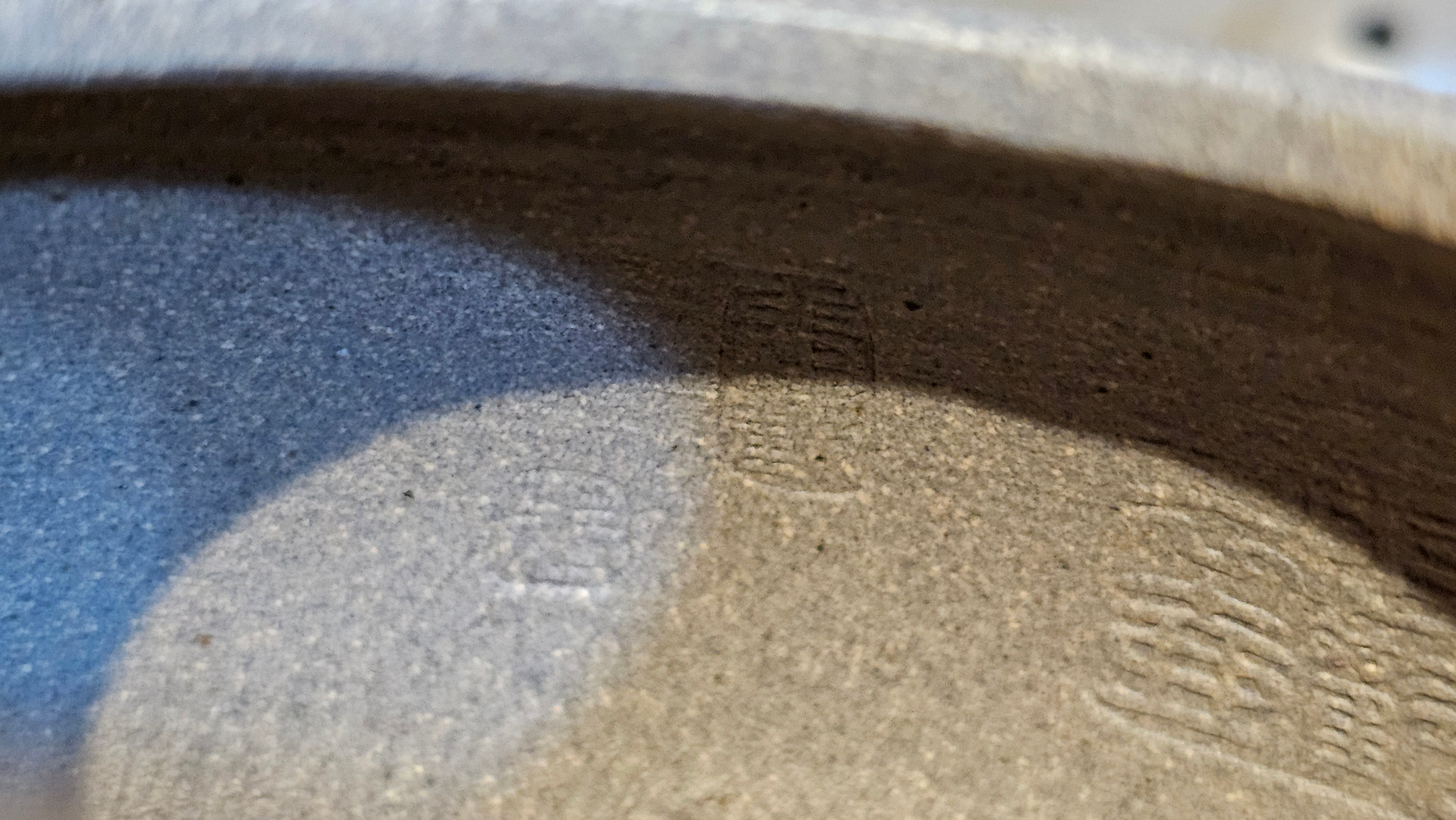 Ban Yue Hu《半月壶》~ "Half Moon Pot", 136.8ml, Qing Hui Duan 青灰段泥, by our Craftsman Zhang Huan 张欢, "Qing Gong Tu" 清供图 Engraving by Craftsman Nan Shan Lao Ren 南山老人 ~ Congratulations to Ms J.C.! 1243hrs 10th August 2025, Los Angeles, CA!