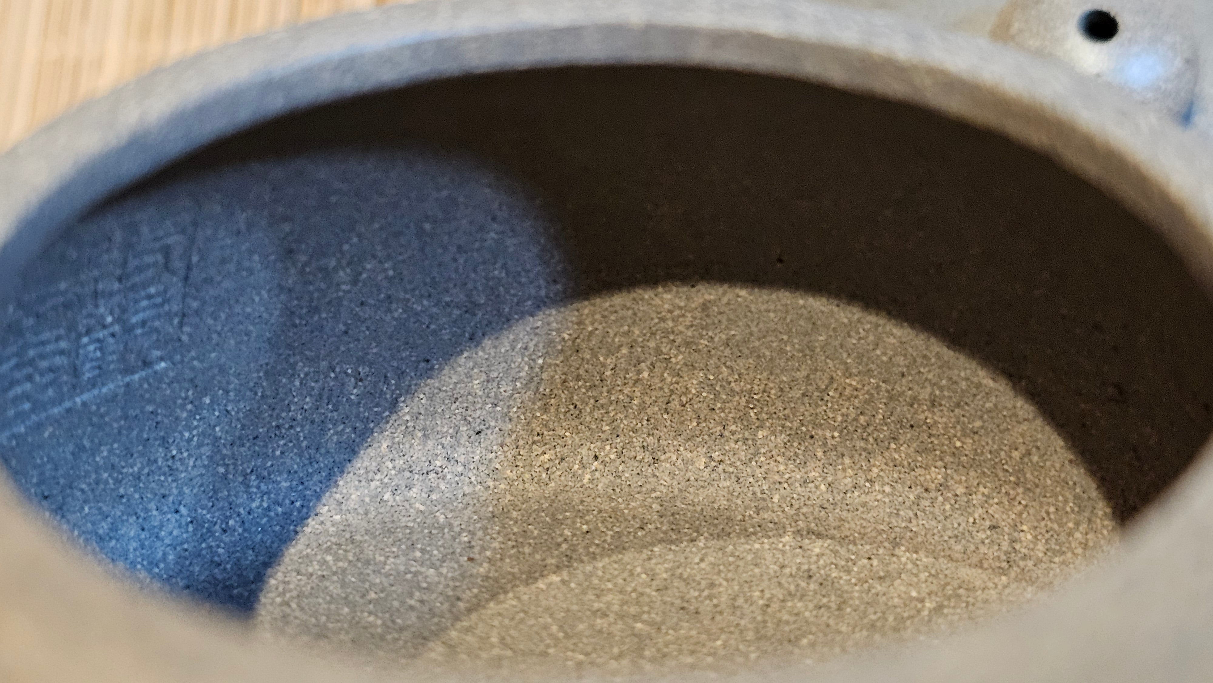 Ban Yue Hu《半月壶》~ "Half Moon Pot", 136.8ml, Qing Hui Duan 青灰段泥, by our Craftsman Zhang Huan 张欢, "Qing Gong Tu" 清供图 Engraving by Craftsman Nan Shan Lao Ren 南山老人 ~ Congratulations to Ms J.C.! 1243hrs 10th August 2025, Los Angeles, CA!