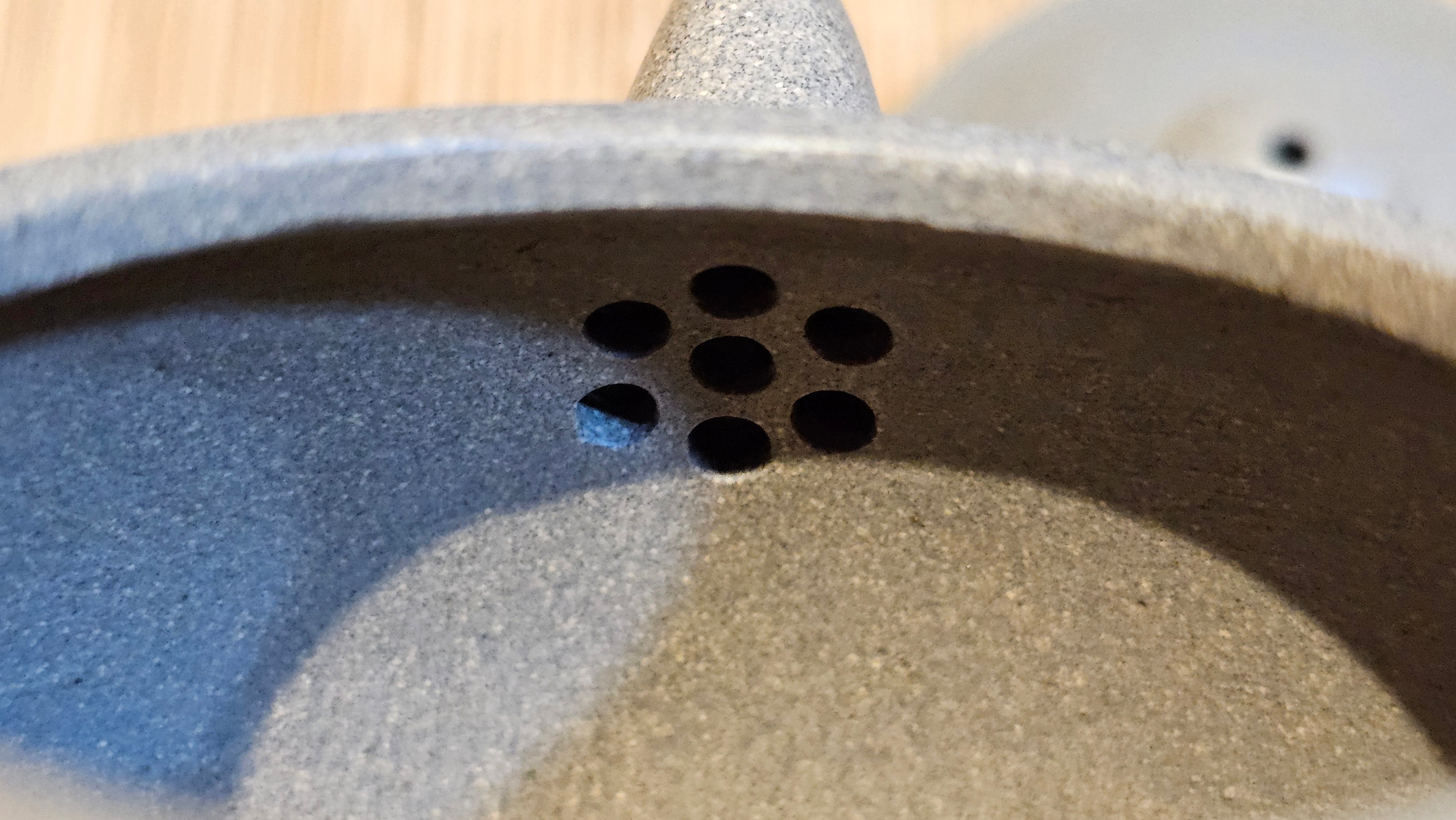 Ban Yue Hu《半月壶》~ "Half Moon Pot", 136.8ml, Qing Hui Duan 青灰段泥, by our Craftsman Zhang Huan 张欢, "Qing Gong Tu" 清供图 Engraving by Craftsman Nan Shan Lao Ren 南山老人 ~ Congratulations to Ms J.C.! 1243hrs 10th August 2025, Los Angeles, CA!