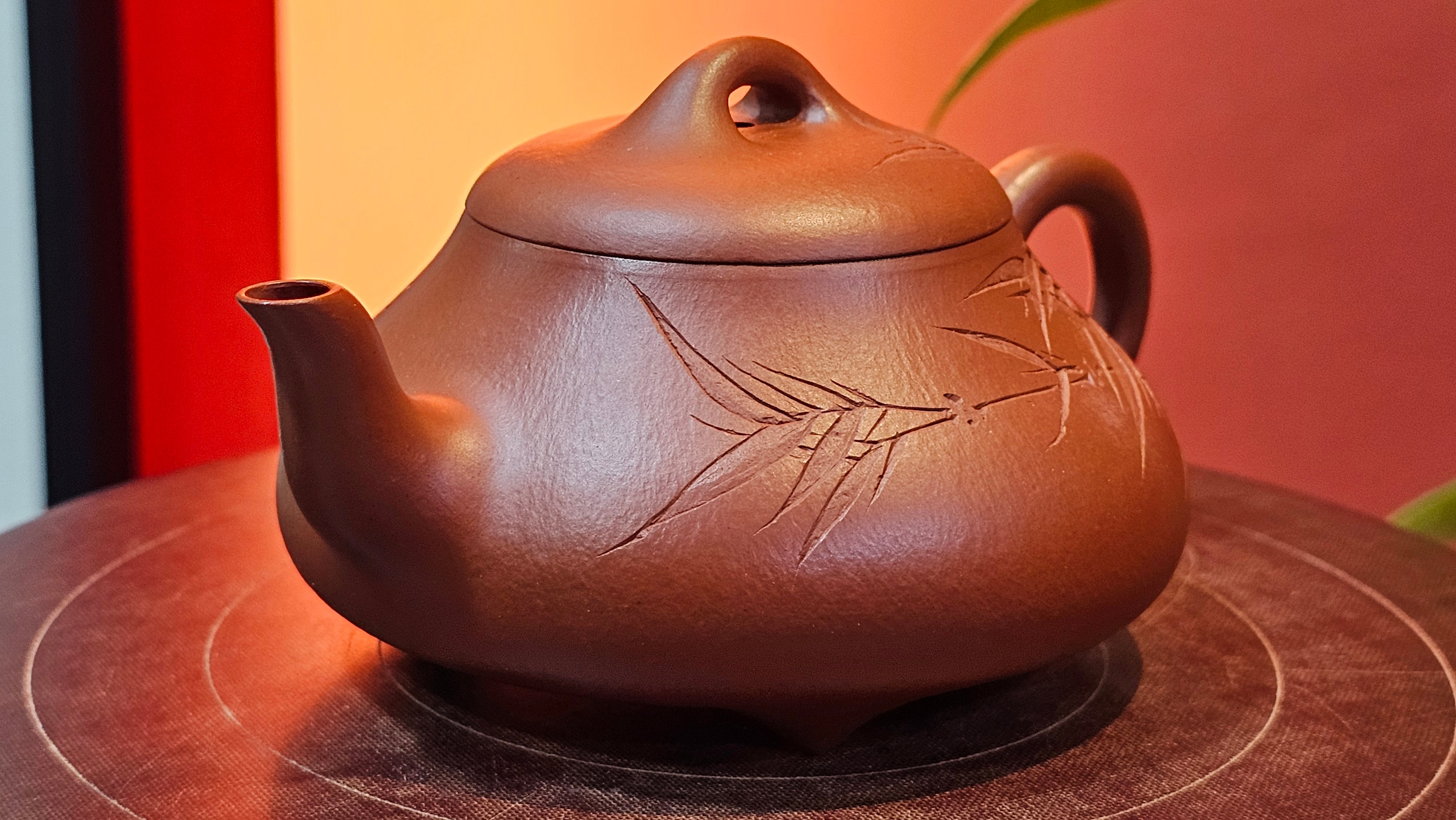 Han Tang Shi Piao 汉棠石瓢, 163.9ml, Xiao Mei Yao Zhu Ni 小煤窑朱泥, by Craftsman Shi Yun 石芸 ~!Congratulations!to Mr B.H.S., 1915hrs 11th Sept 2025, Jakarta, Indonesia🇮🇩!