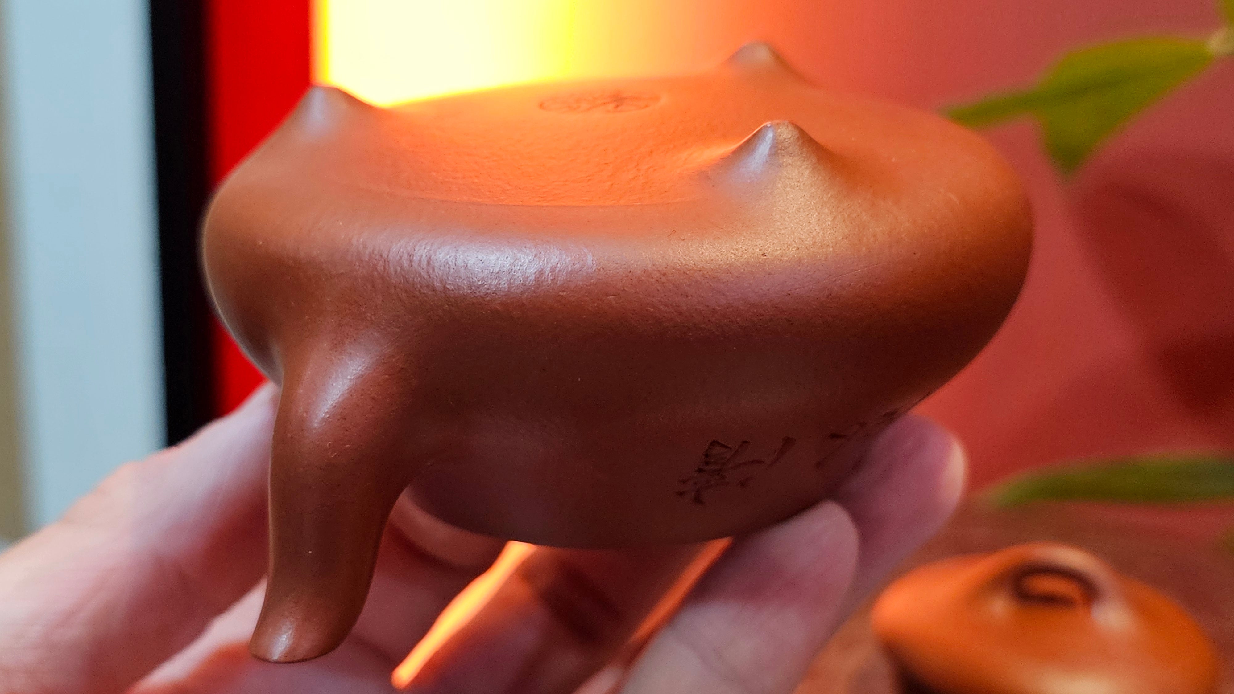 Han Tang Shi Piao 汉棠石瓢, 163.9ml, Xiao Mei Yao Zhu Ni 小煤窑朱泥, by Craftsman Shi Yun 石芸 ~!Congratulations!to Mr B.H.S., 1915hrs 11th Sept 2025, Jakarta, Indonesia🇮🇩!