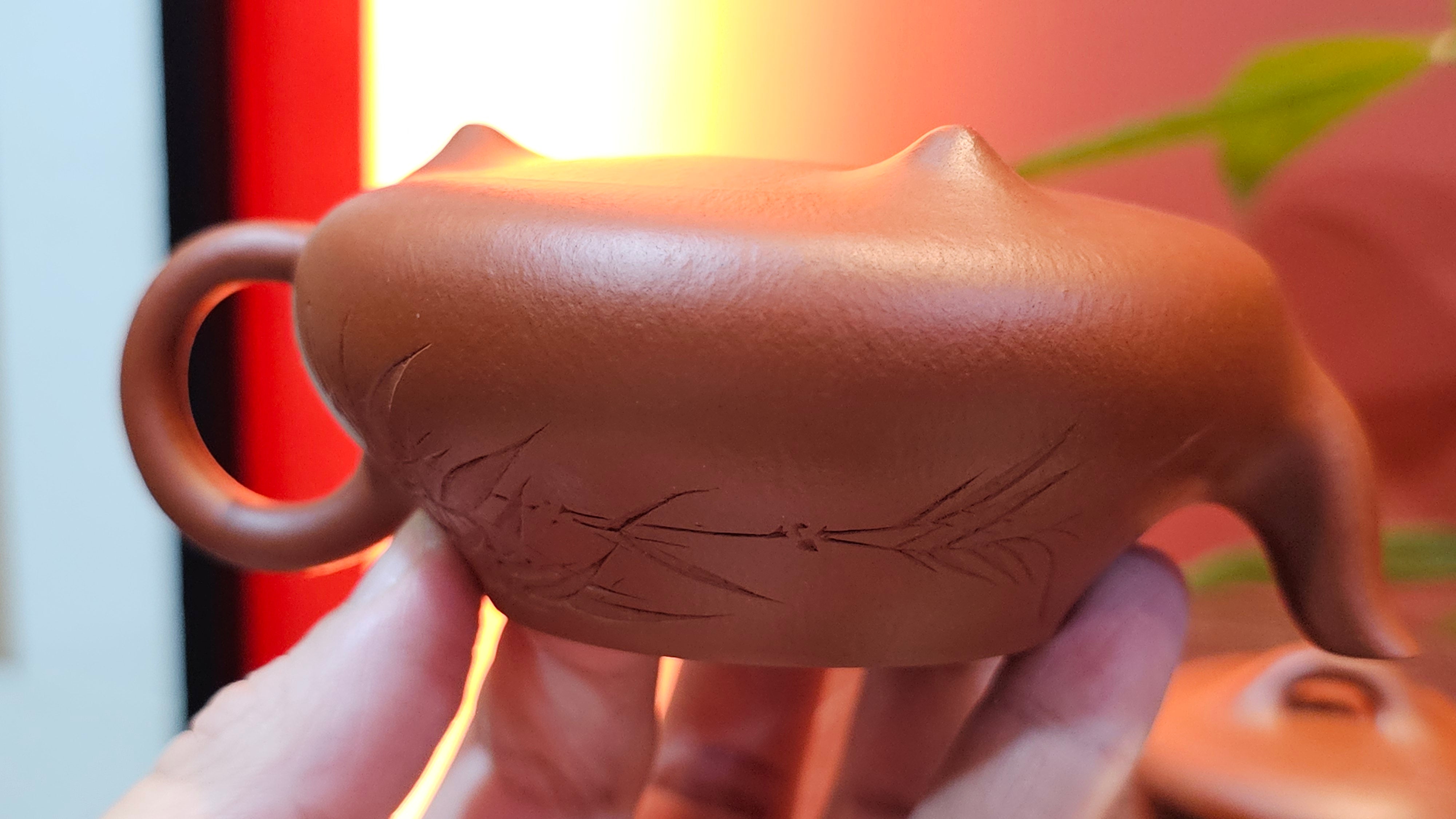 Han Tang Shi Piao 汉棠石瓢, 163.9ml, Xiao Mei Yao Zhu Ni 小煤窑朱泥, by Craftsman Shi Yun 石芸 ~!Congratulations!to Mr B.H.S., 1915hrs 11th Sept 2025, Jakarta, Indonesia🇮🇩!