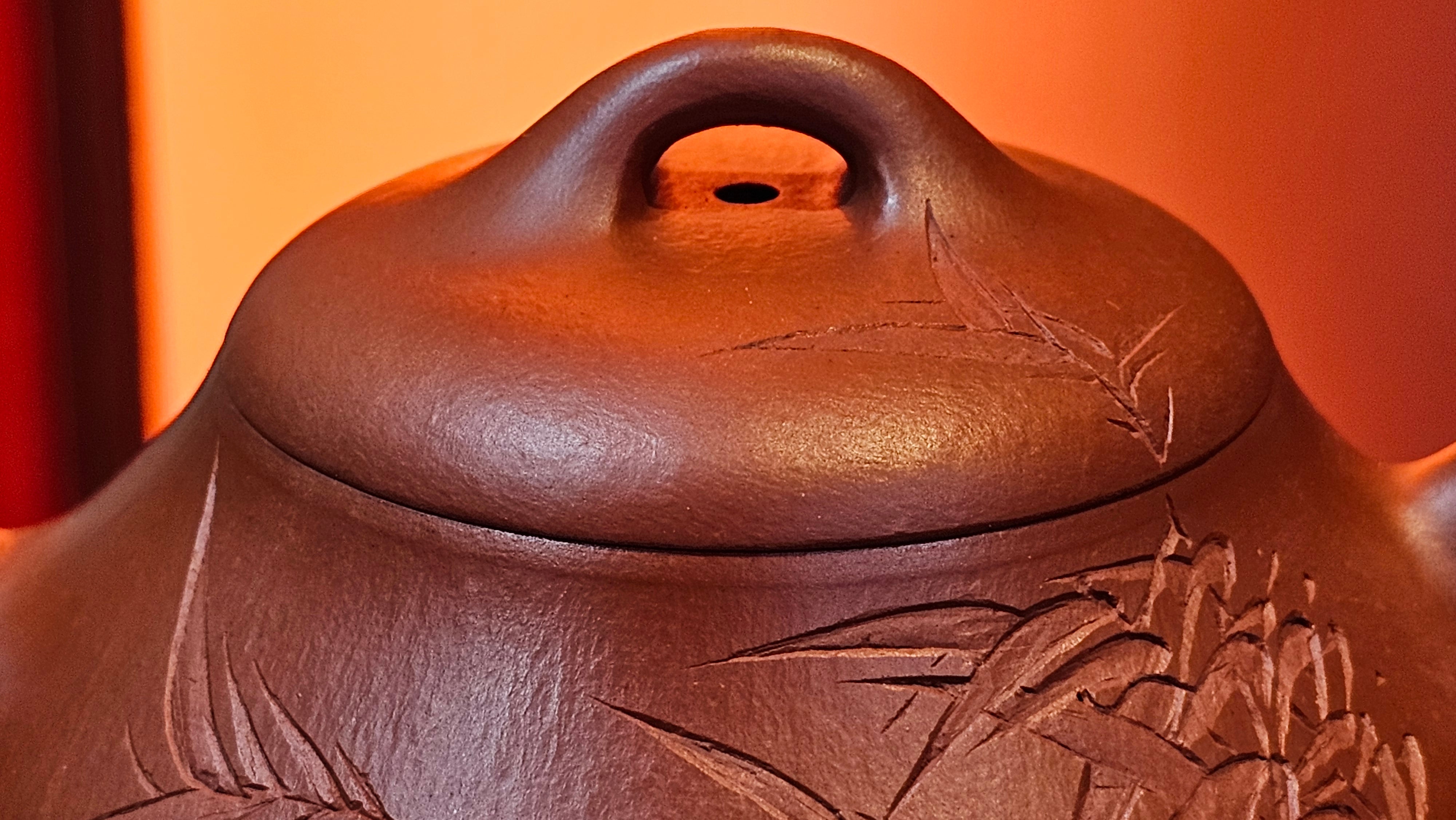 Han Tang Shi Piao 汉棠石瓢, 163.9ml, Xiao Mei Yao Zhu Ni 小煤窑朱泥, by Craftsman Shi Yun 石芸 ~!Congratulations!to Mr B.H.S., 1915hrs 11th Sept 2025, Jakarta, Indonesia🇮🇩!