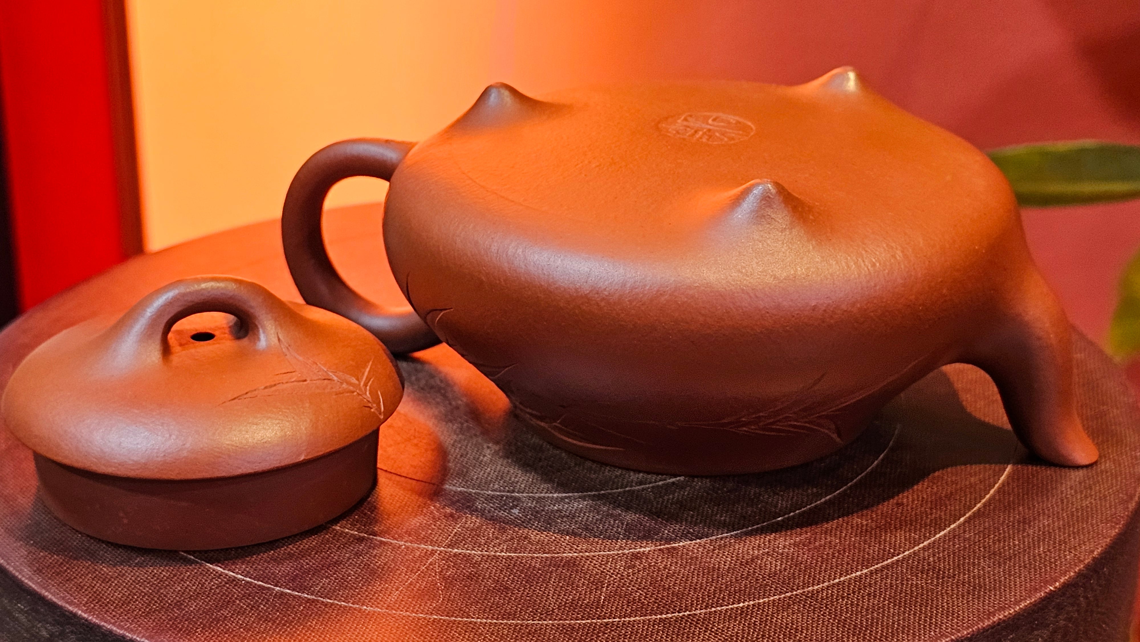 Han Tang Shi Piao 汉棠石瓢, 163.9ml, Xiao Mei Yao Zhu Ni 小煤窑朱泥, by Craftsman Shi Yun 石芸 ~!Congratulations!to Mr B.H.S., 1915hrs 11th Sept 2025, Jakarta, Indonesia🇮🇩!