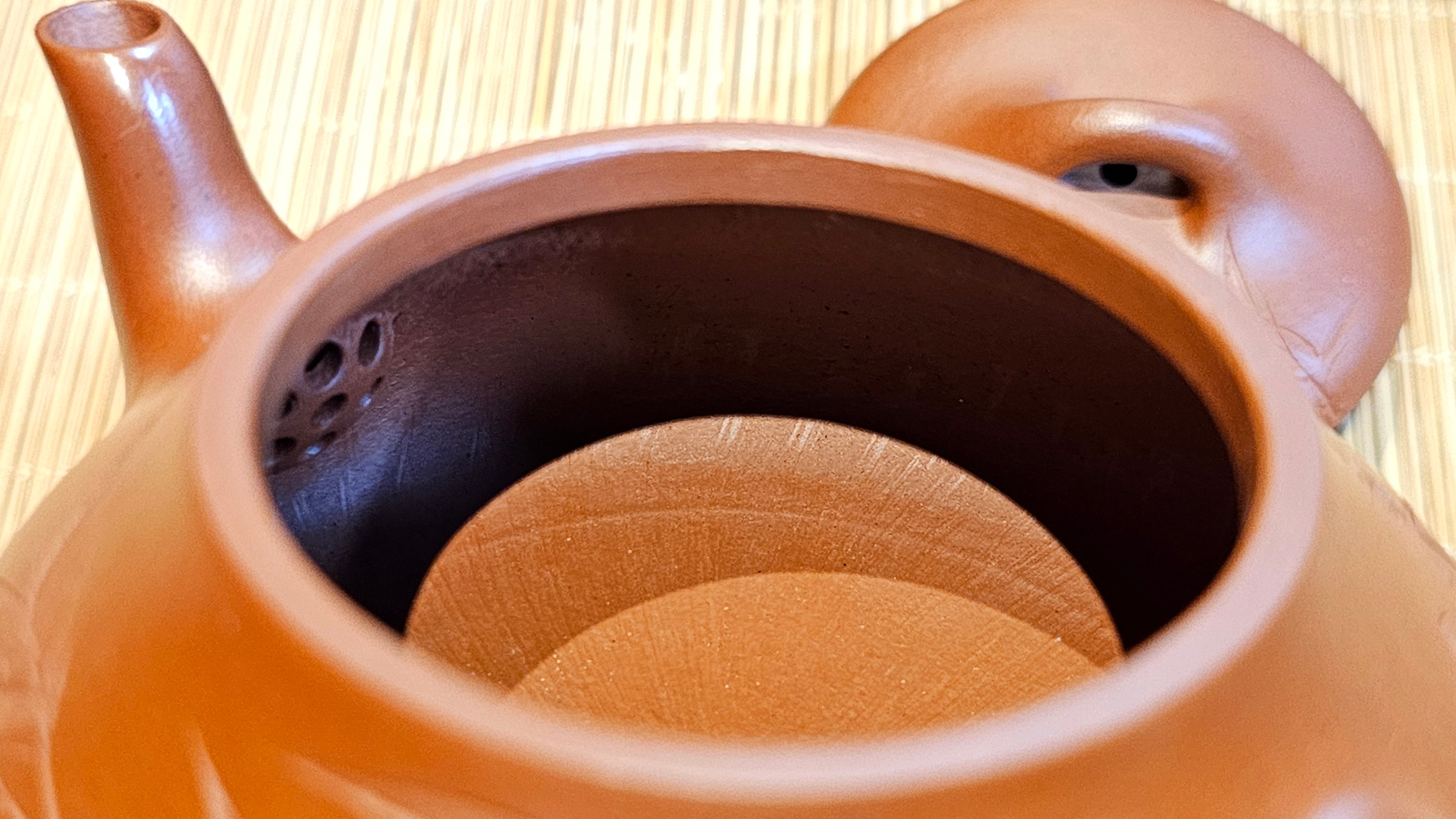 Han Tang Shi Piao 汉棠石瓢, 163.9ml, Xiao Mei Yao Zhu Ni 小煤窑朱泥, by Craftsman Shi Yun 石芸 ~!Congratulations!to Mr B.H.S., 1915hrs 11th Sept 2025, Jakarta, Indonesia🇮🇩!