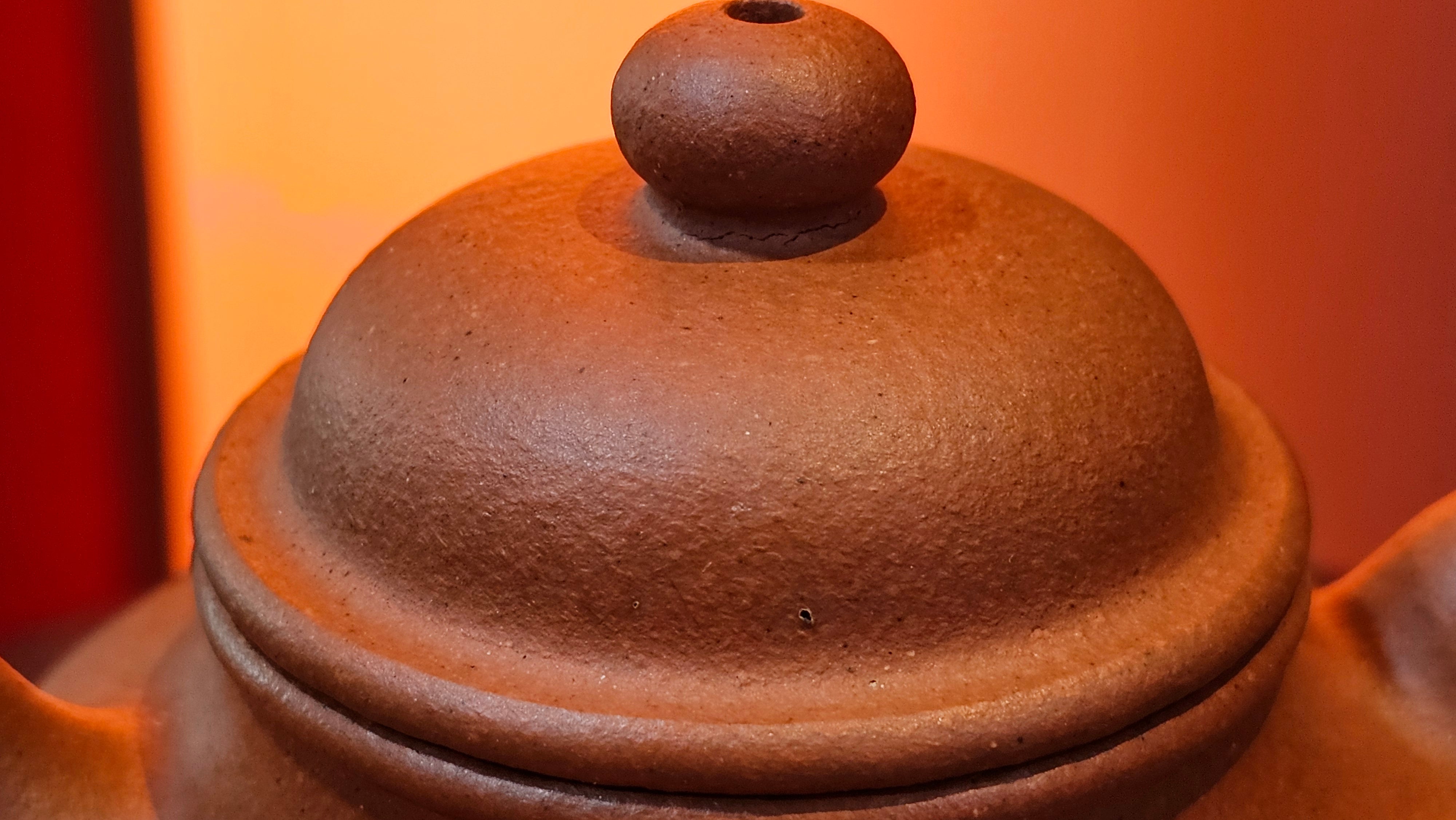 Rong Tian 容天, 141.1ml, rare Zhu Sha 朱砂 (highest granularity form of ZhuNi), by Craftsman Gu Xiao Ming 顾小明 ~ Congratulations to Ms M.L.! 0102hrs 12th August 2025, Phoenix! AZ.