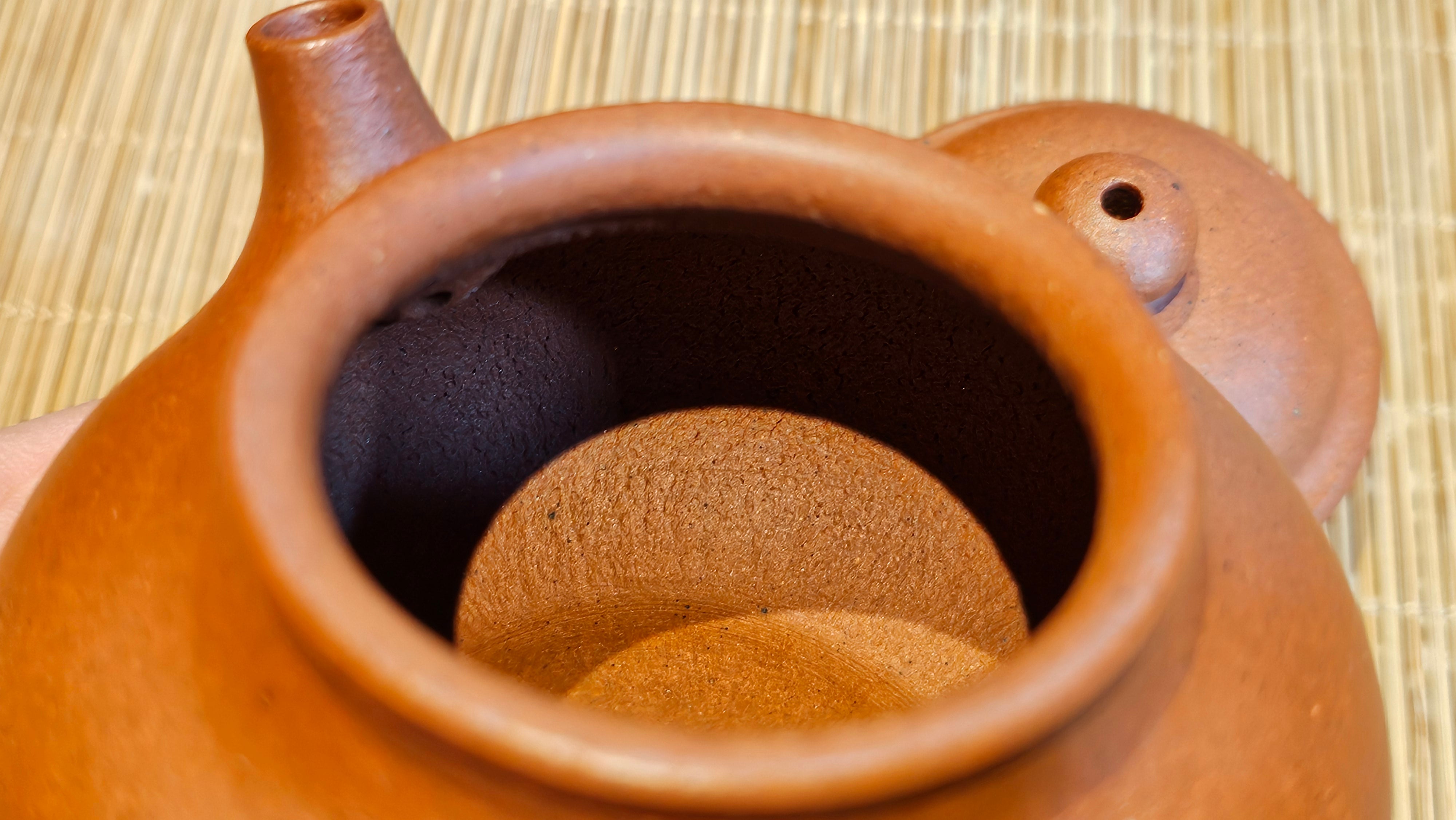 Rong Tian 容天, 141.1ml, rare Zhu Sha 朱砂 (highest granularity form of ZhuNi), by Craftsman Gu Xiao Ming 顾小明 ~ Congratulations to Ms M.L.! 0102hrs 12th August 2025, Phoenix! AZ.