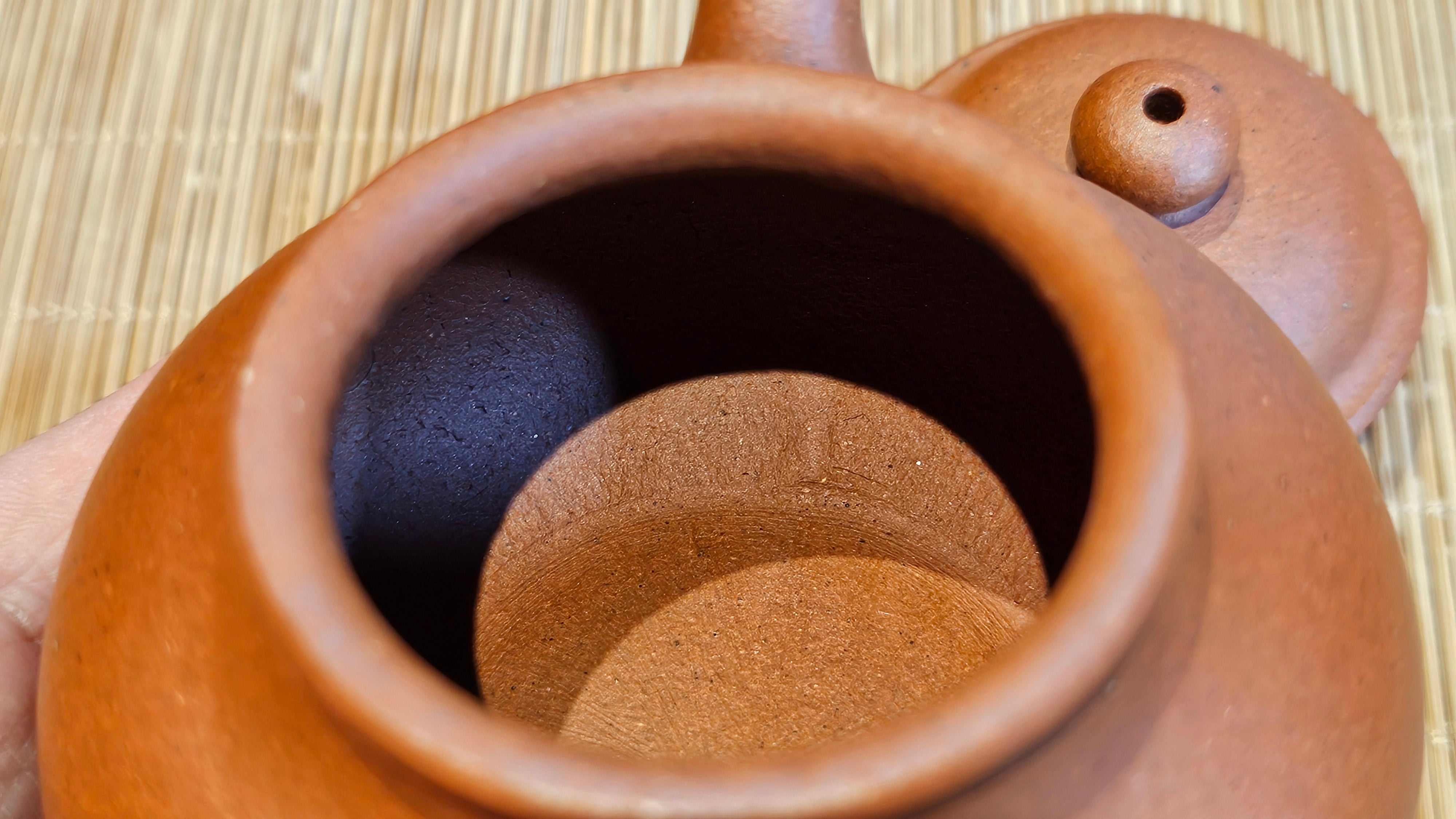 Rong Tian 容天, 141.1ml, rare Zhu Sha 朱砂 (highest granularity form of ZhuNi), by Craftsman Gu Xiao Ming 顾小明 ~ Congratulations to Ms M.L.! 0102hrs 12th August 2025, Phoenix! AZ.