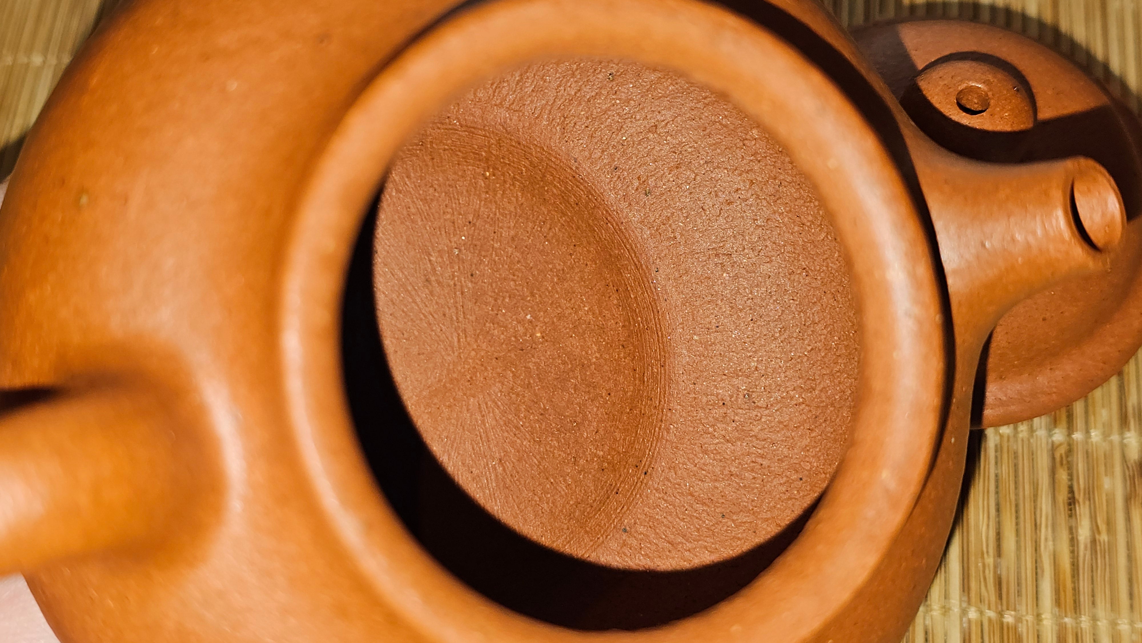 Rong Tian 容天, 141.1ml, rare Zhu Sha 朱砂 (highest granularity form of ZhuNi), by Craftsman Gu Xiao Ming 顾小明 ~ Congratulations to Ms M.L.! 0102hrs 12th August 2025, Phoenix! AZ.