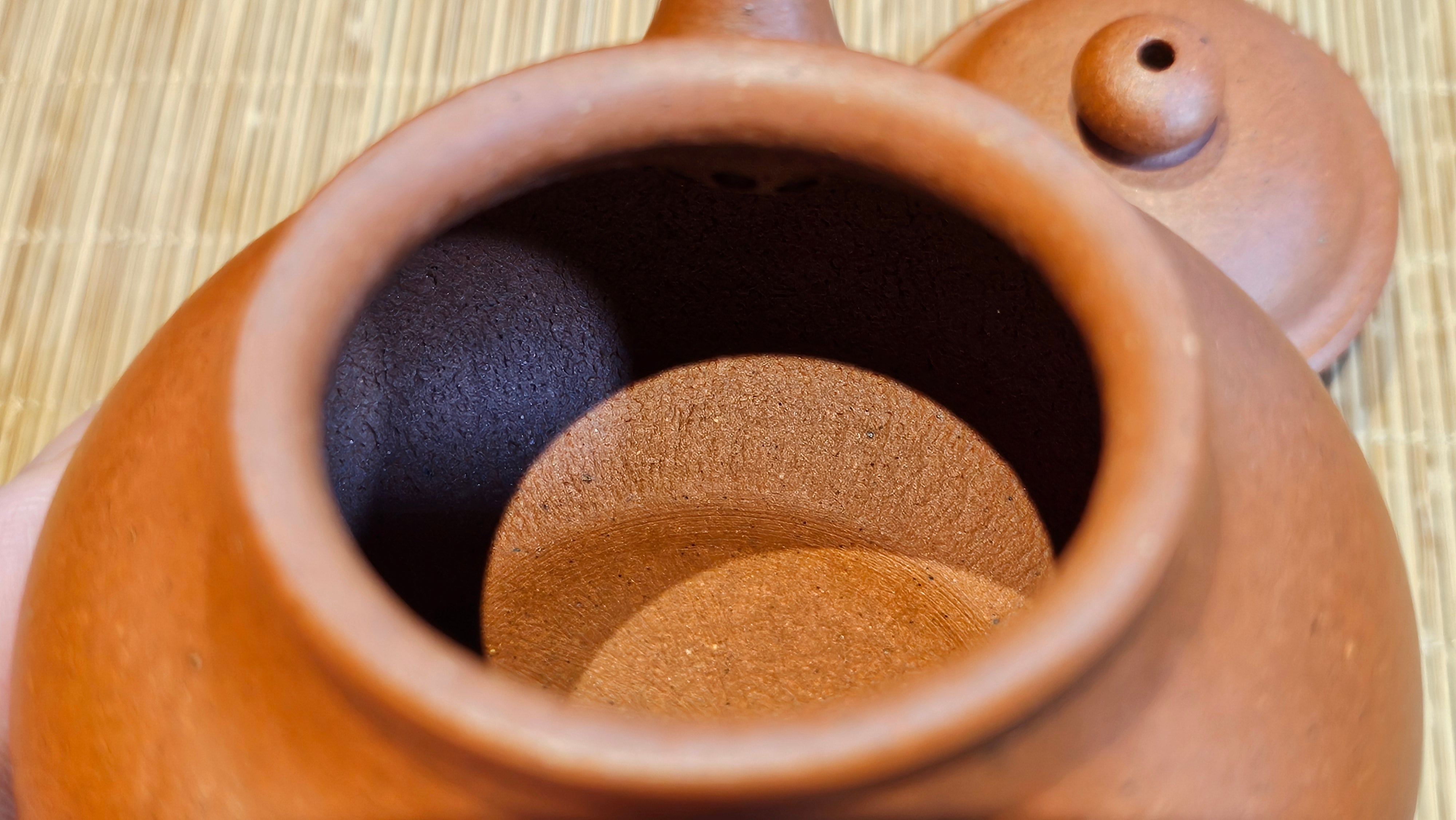 Rong Tian 容天, 141.1ml, rare Zhu Sha 朱砂 (highest granularity form of ZhuNi), by Craftsman Gu Xiao Ming 顾小明 ~ Congratulations to Ms M.L.! 0102hrs 12th August 2025, Phoenix! AZ.