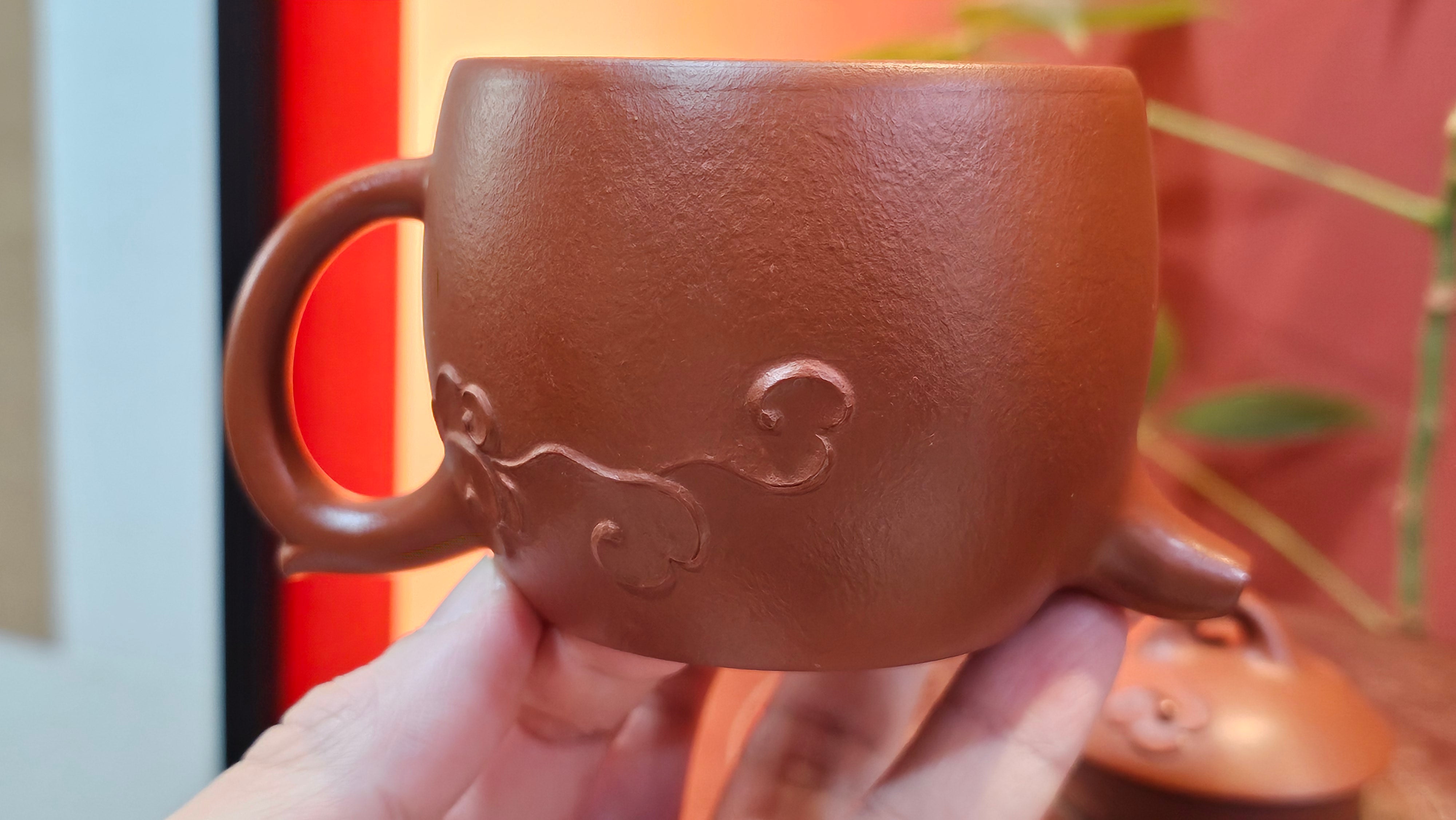 Qin Quan 秦权, with Oriental Clouds Embellishments 云朵贴花工艺, 191.6ml, Xiao Mei Yao Zhu Ni , by Craftsman Chen Yue Fei 陈跃飞 ~ Congratulations to!Ms J.C., 1109hrs 12th August 2025, Los Angeles, CA!