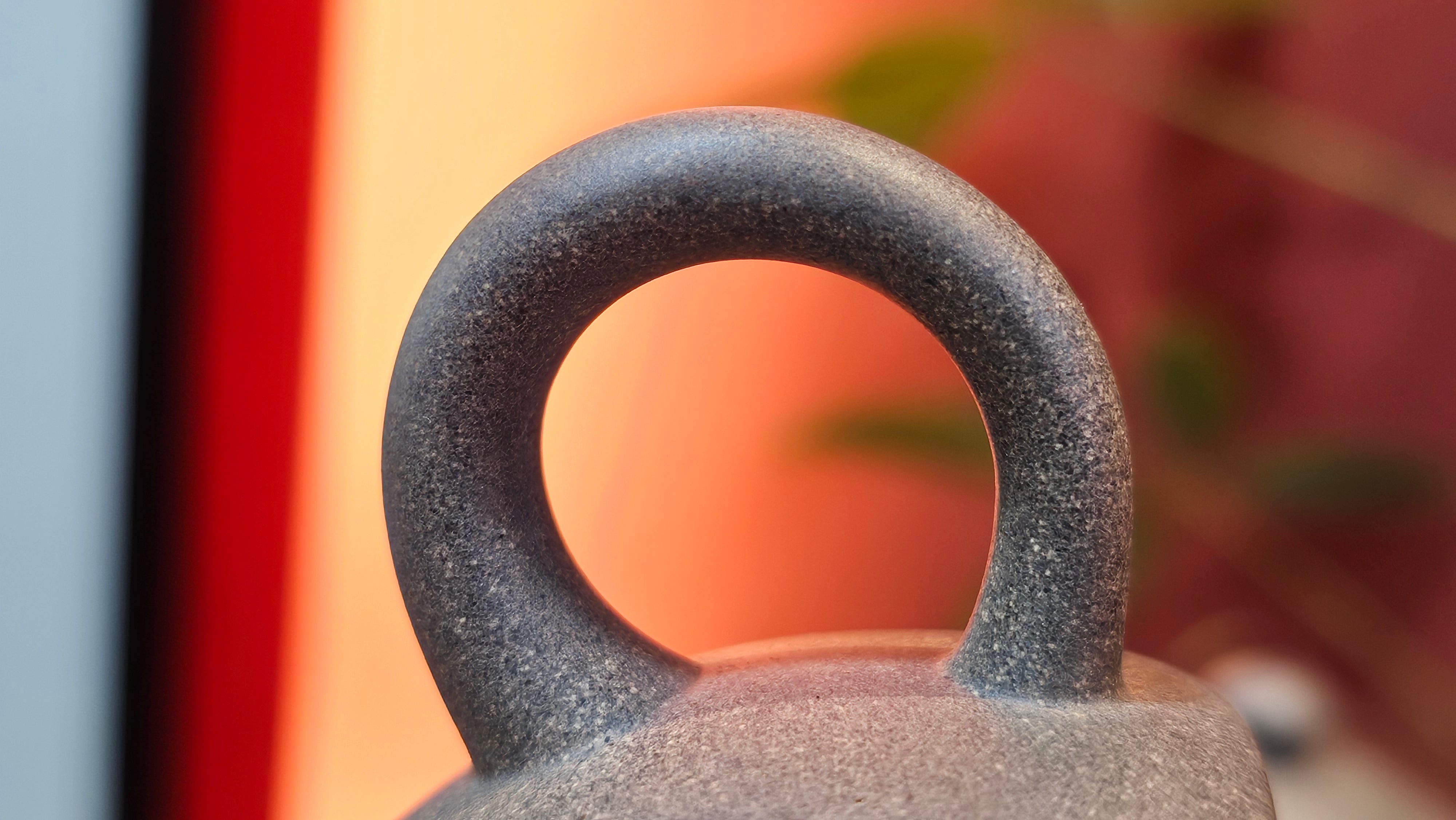 Ban Yue Hu《半月壶》~ "Half Moon Pot", 141.8ml, Qing Hui Duan 青灰段泥, by our Craftsman Zhang Huan 张欢, "Qing Gong Tu" 清供图 Engraving by Craftsman Nan Shan Lao Ren 南山老人 ~ Congratulations to!Mr T.A.! 2112hrs 12th August 2025, Samorin! Slovakia🇸🇰.