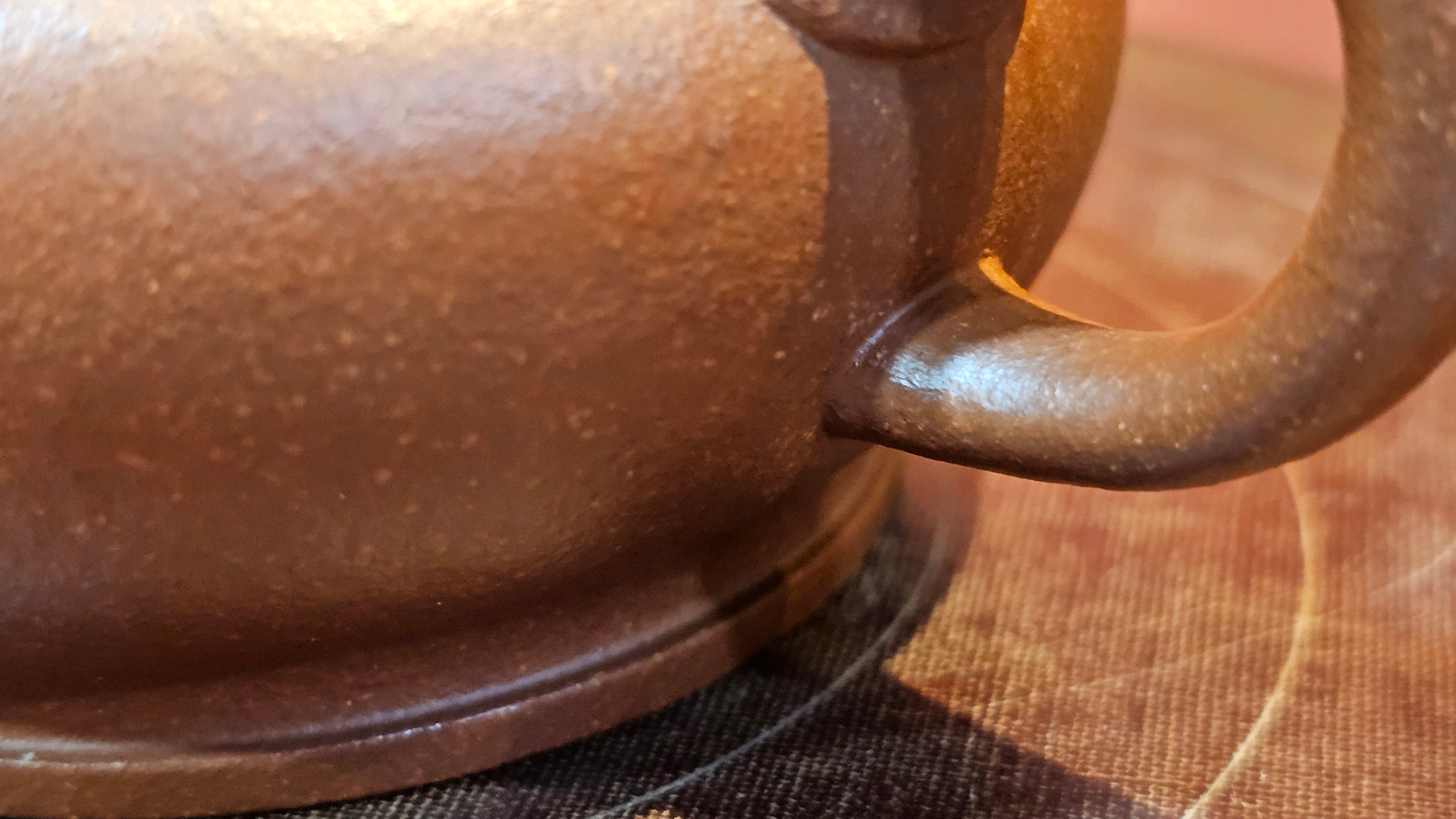 Song Jin Hu《颂金壶》, 151.5ml, Hong Jiang Po Ni 红降坡泥, by Craftsman Chen Gui Zhi 陈桂枝。(Red JiangPoNi rarer than Yellow JiangPoNi, XiaoMeiYao & ZhaoZhuang ZhuNi) ~ Congratulations to!Tea Sommr A.M., 1238hrs 16th August 2025, Padua, Italy🇮🇹!