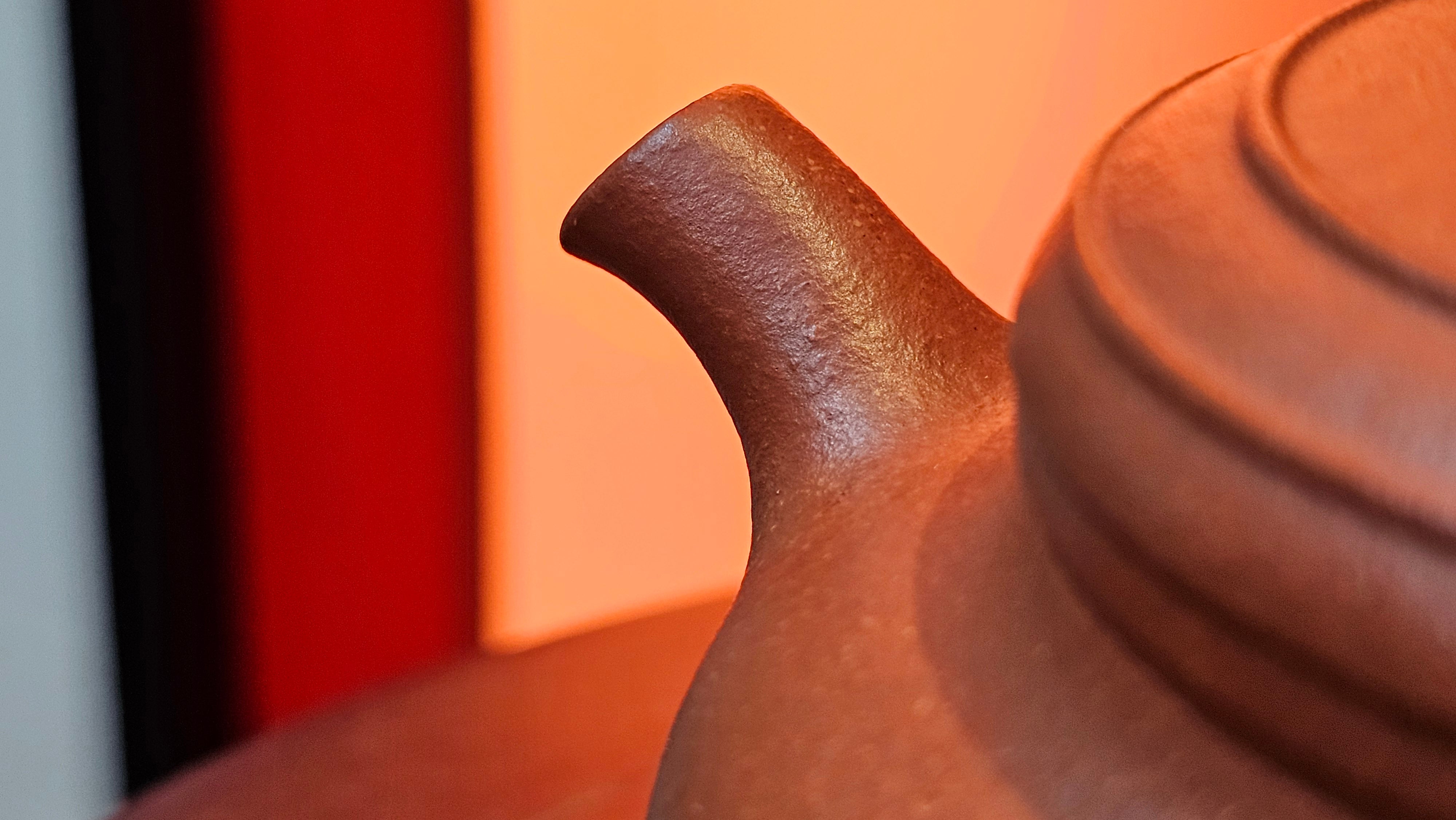 Song Jin Hu《颂金壶》, 151.5ml, Hong Jiang Po Ni 红降坡泥, by Craftsman Chen Gui Zhi 陈桂枝。(Red JiangPoNi rarer than Yellow JiangPoNi, XiaoMeiYao & ZhaoZhuang ZhuNi) ~ Congratulations to!Tea Sommr A.M., 1238hrs 16th August 2025, Padua, Italy🇮🇹!