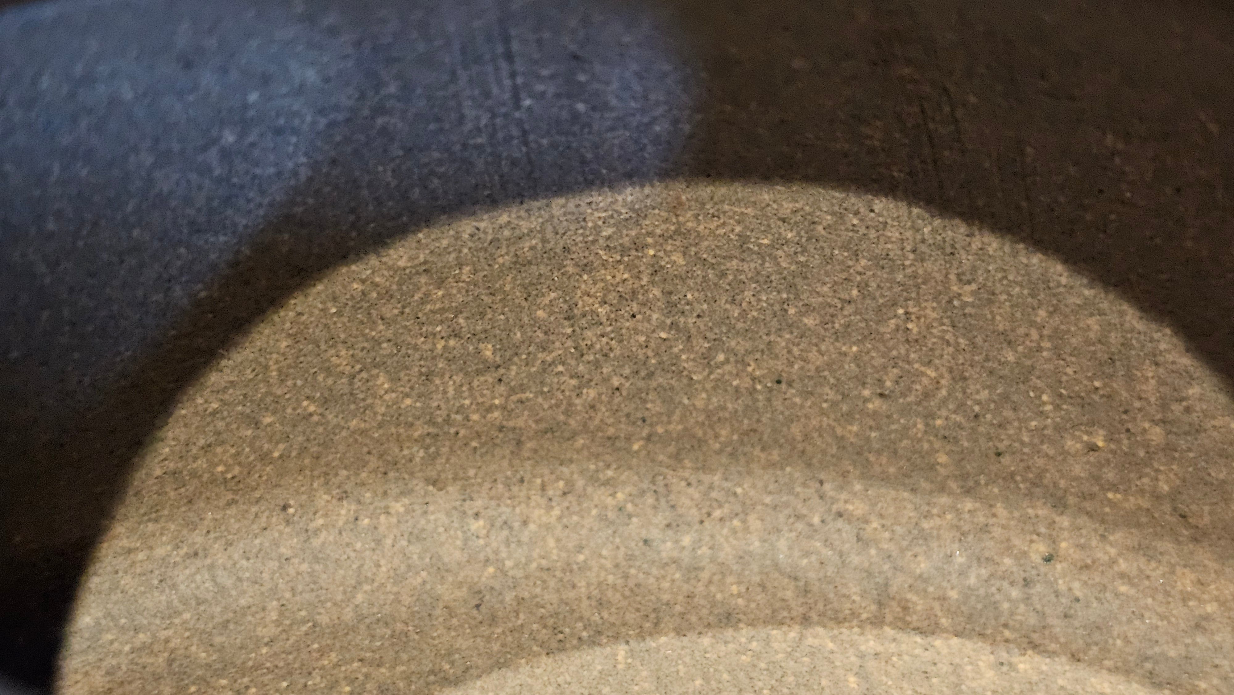 Ban Yue Hu《半月壶》~ "Half Moon Pot", 141.8ml, Qing Hui Duan 青灰段泥, by our Craftsman Zhang Huan 张欢, "Qing Gong Tu" 清供图 Engraving by Craftsman Nan Shan Lao Ren 南山老人 ~ Congratulations to!Mr T.A.! 2112hrs 12th August 2025, Samorin! Slovakia🇸🇰.